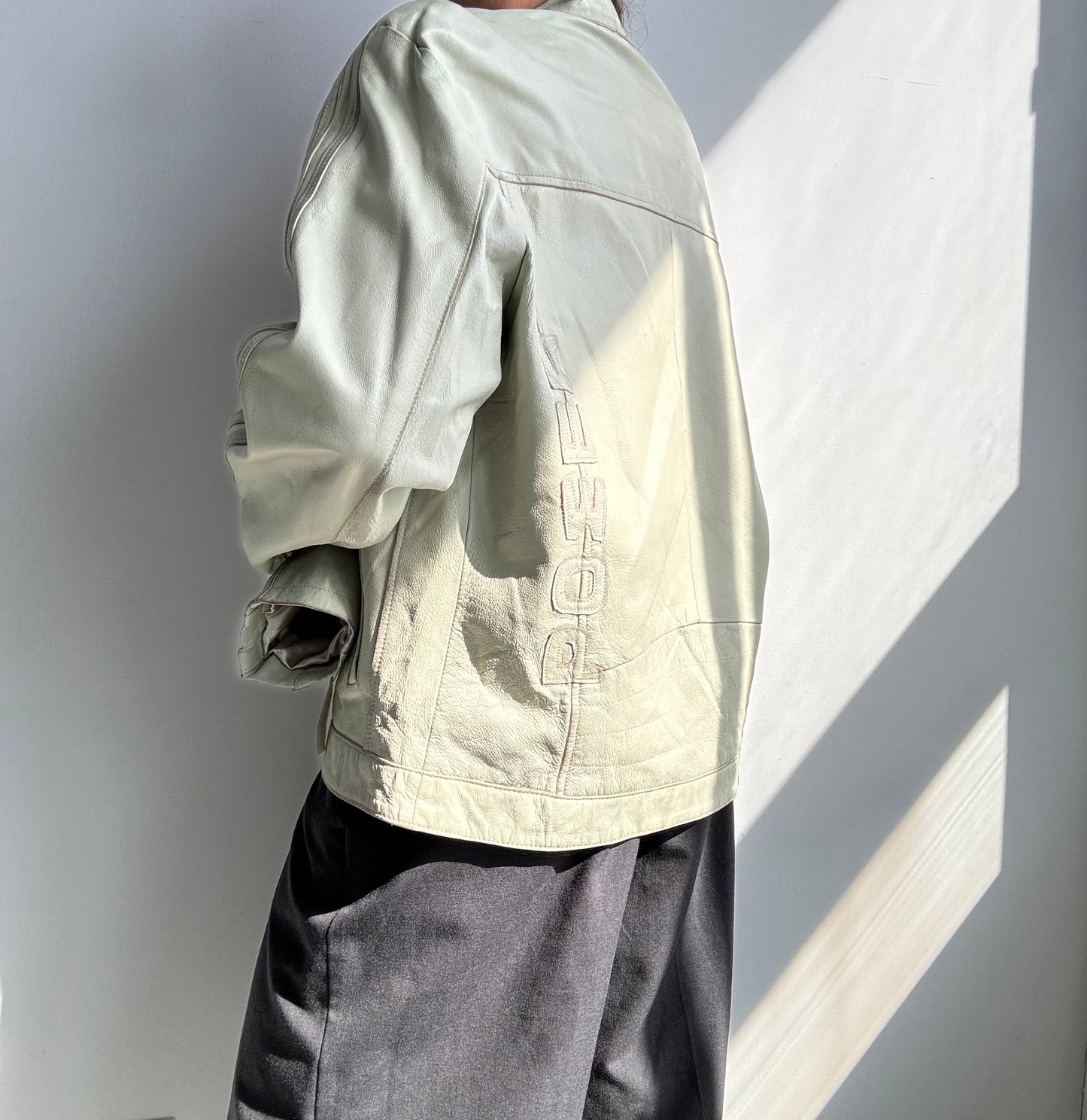 Deadstock “Power” Leather Jacket M/L