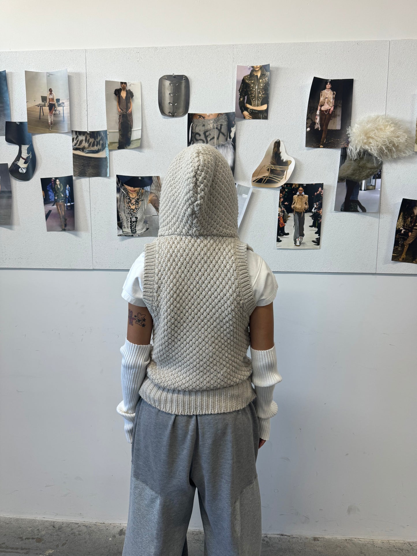 Hooded Knit Vest