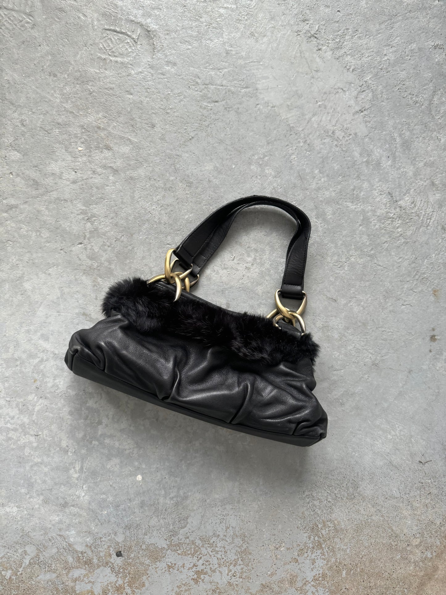 Danier Leather Fur Purse