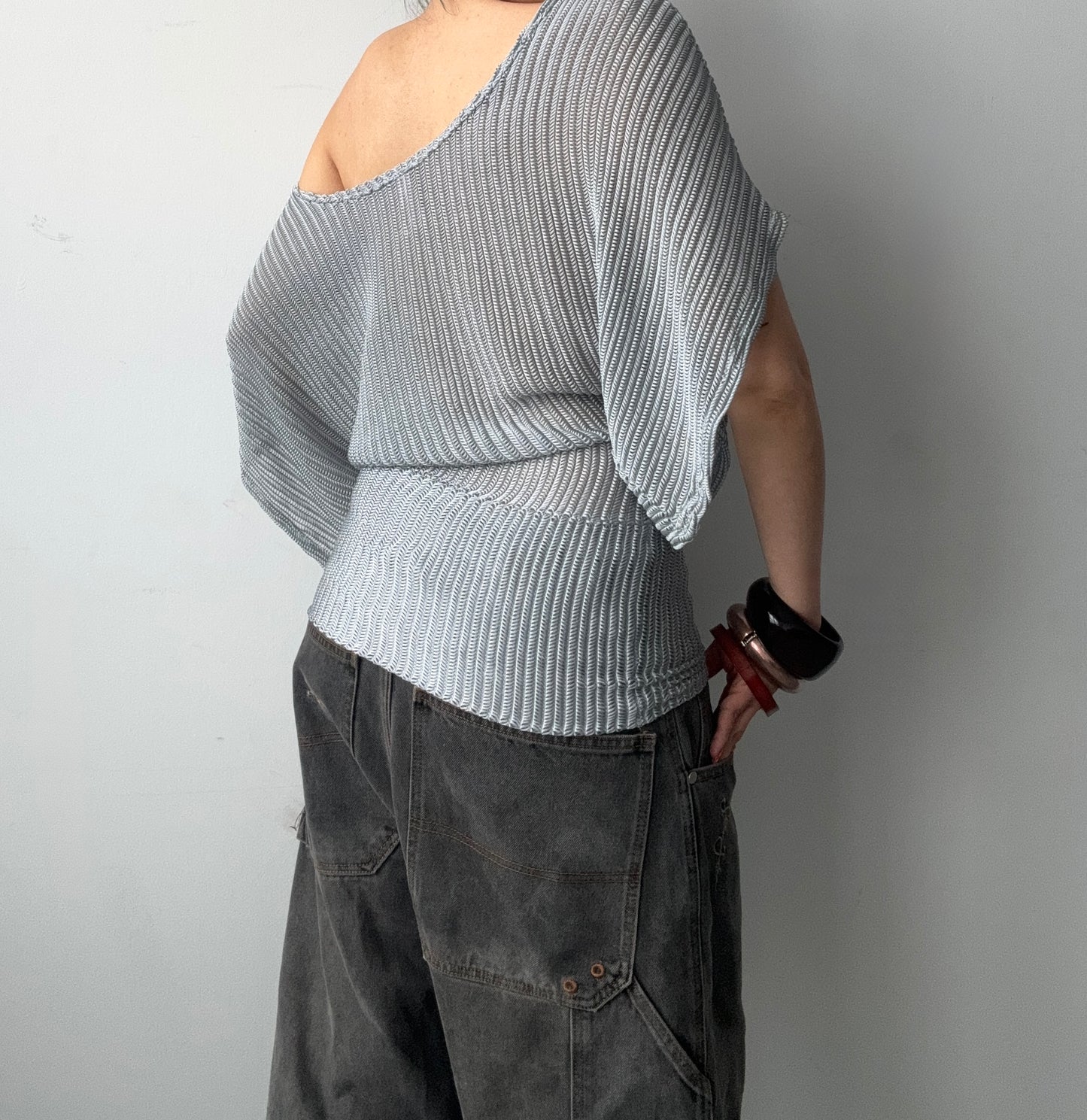 Textured Off Shoulder Blouse