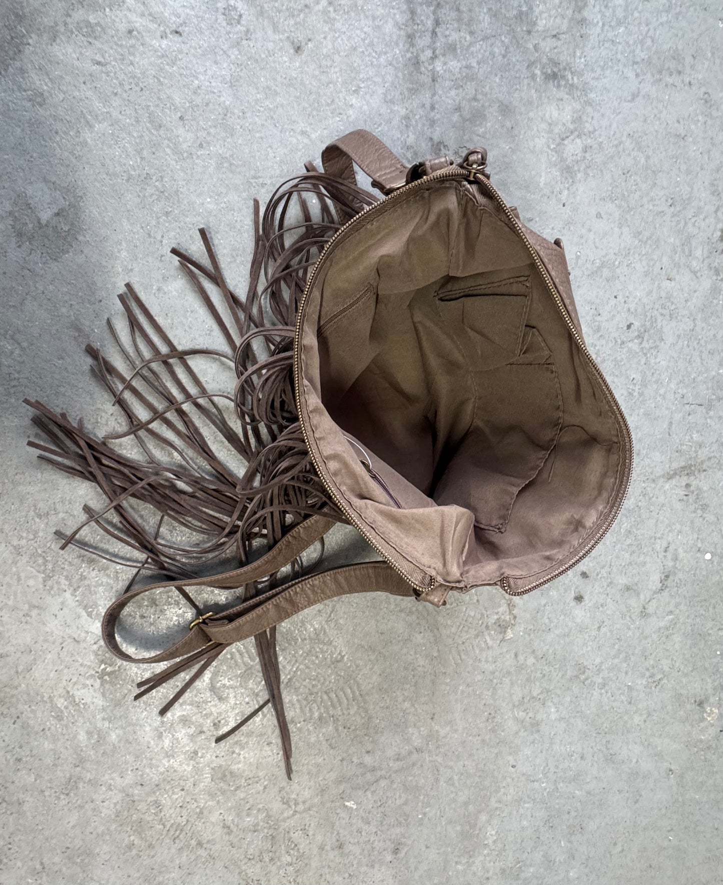 Fringe Crossbody/Clutch Bag