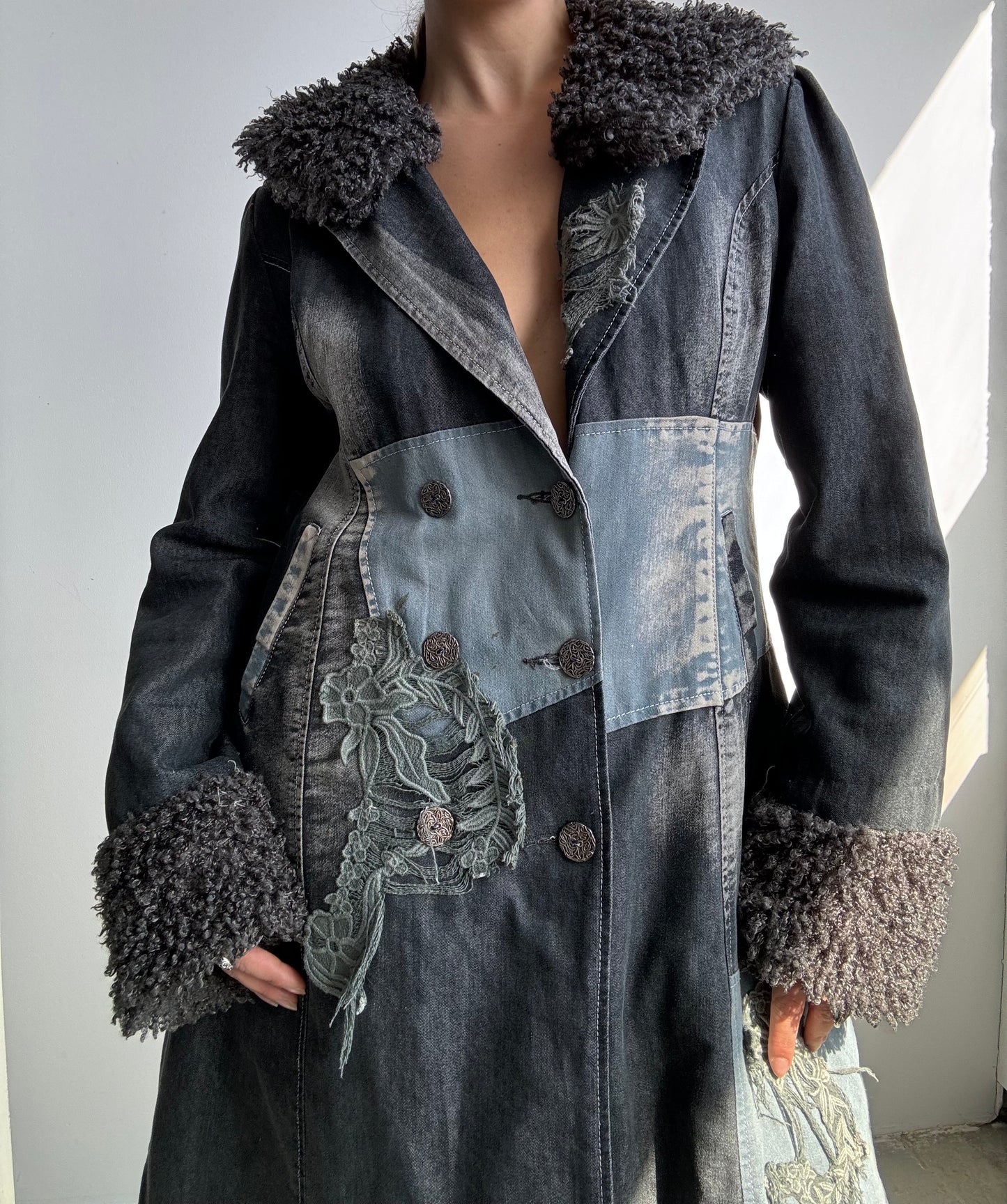 Faux Denim Primavera Jacket