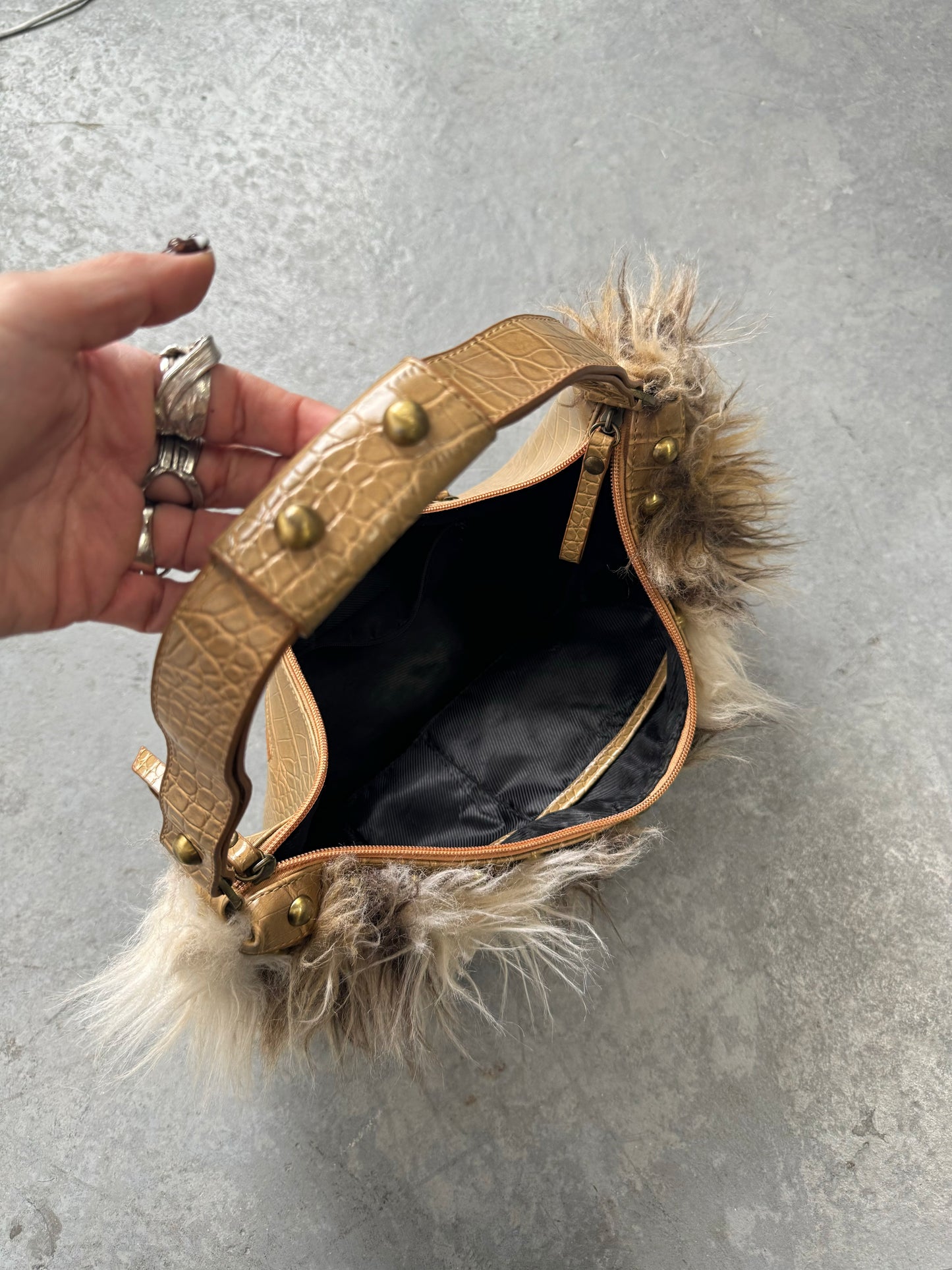 Faux Fur Purse