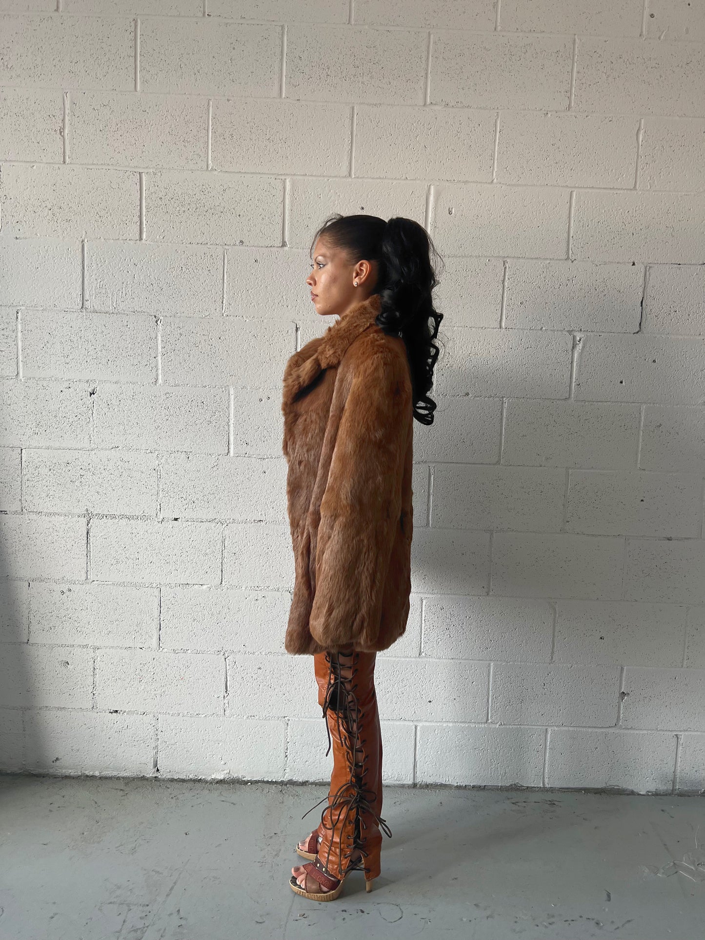 Vintage Fur Coat - Caramel