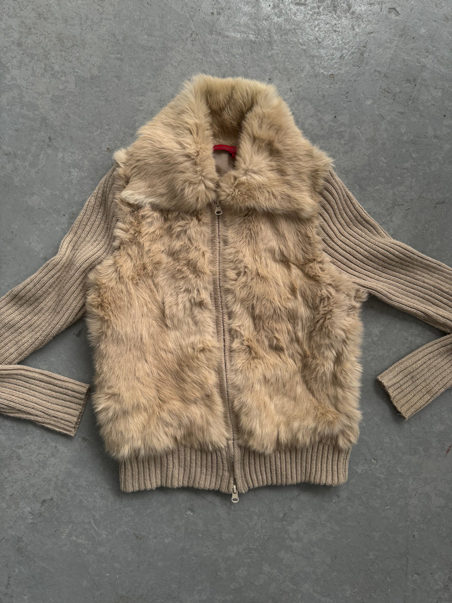 Rabbit Fur Double Zip