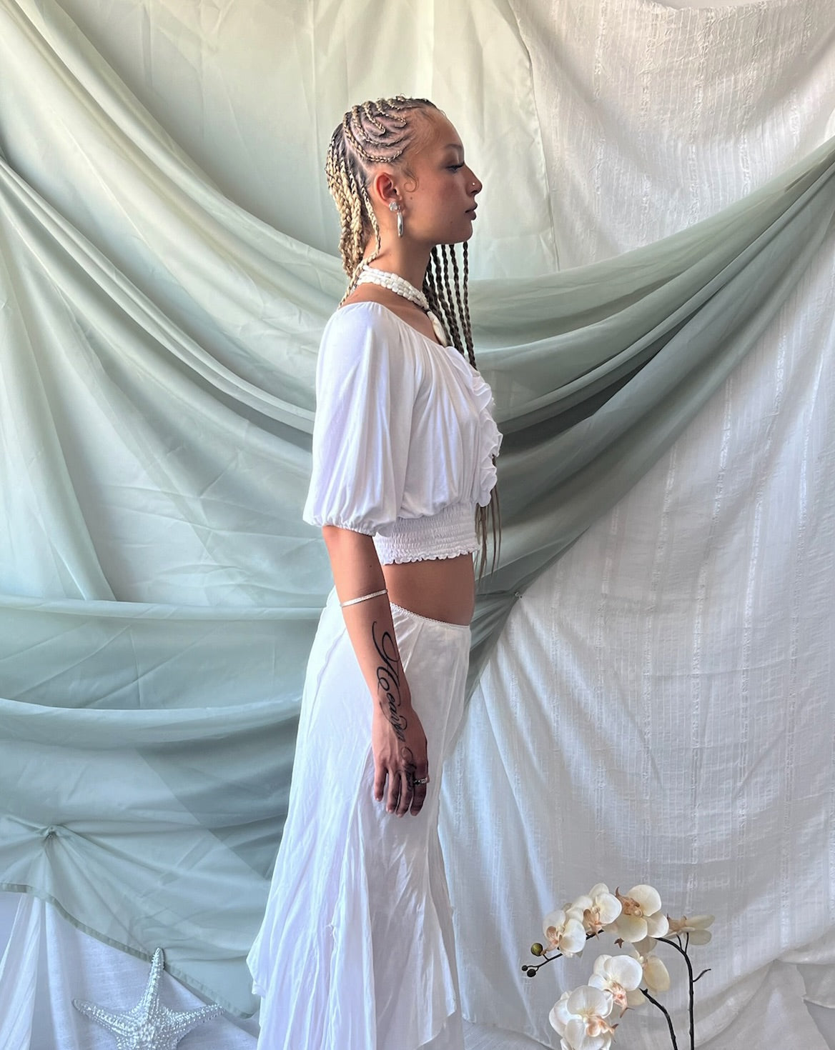 Bianca Ruffle Crop Top
