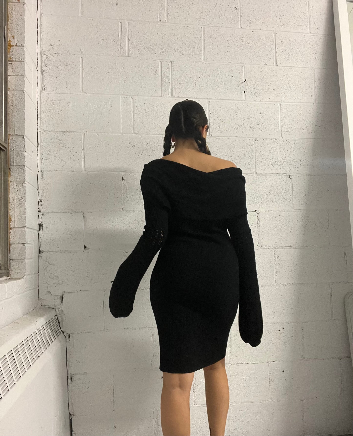 Nero Off Shoulder Midi Guess Dress
