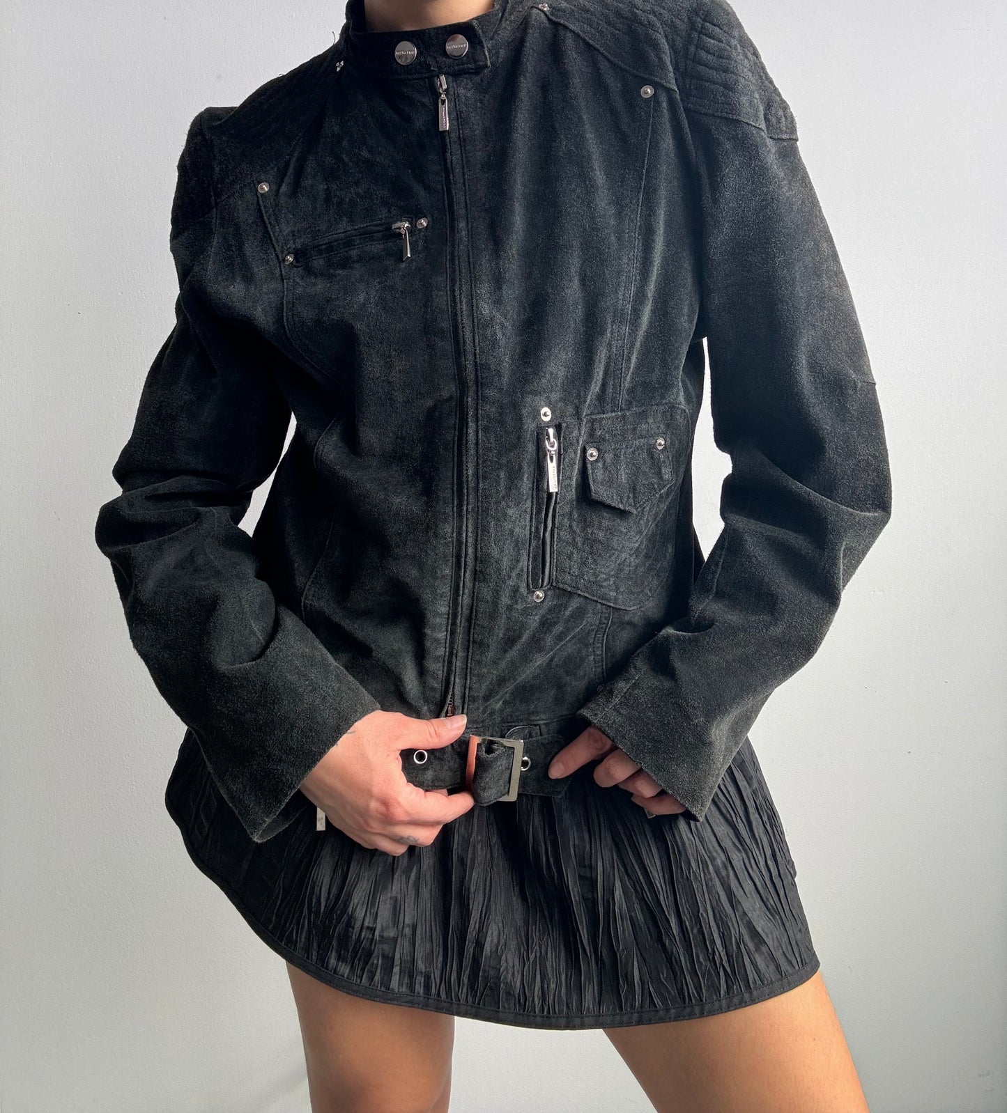 Suede Moto Jacket Size M/L