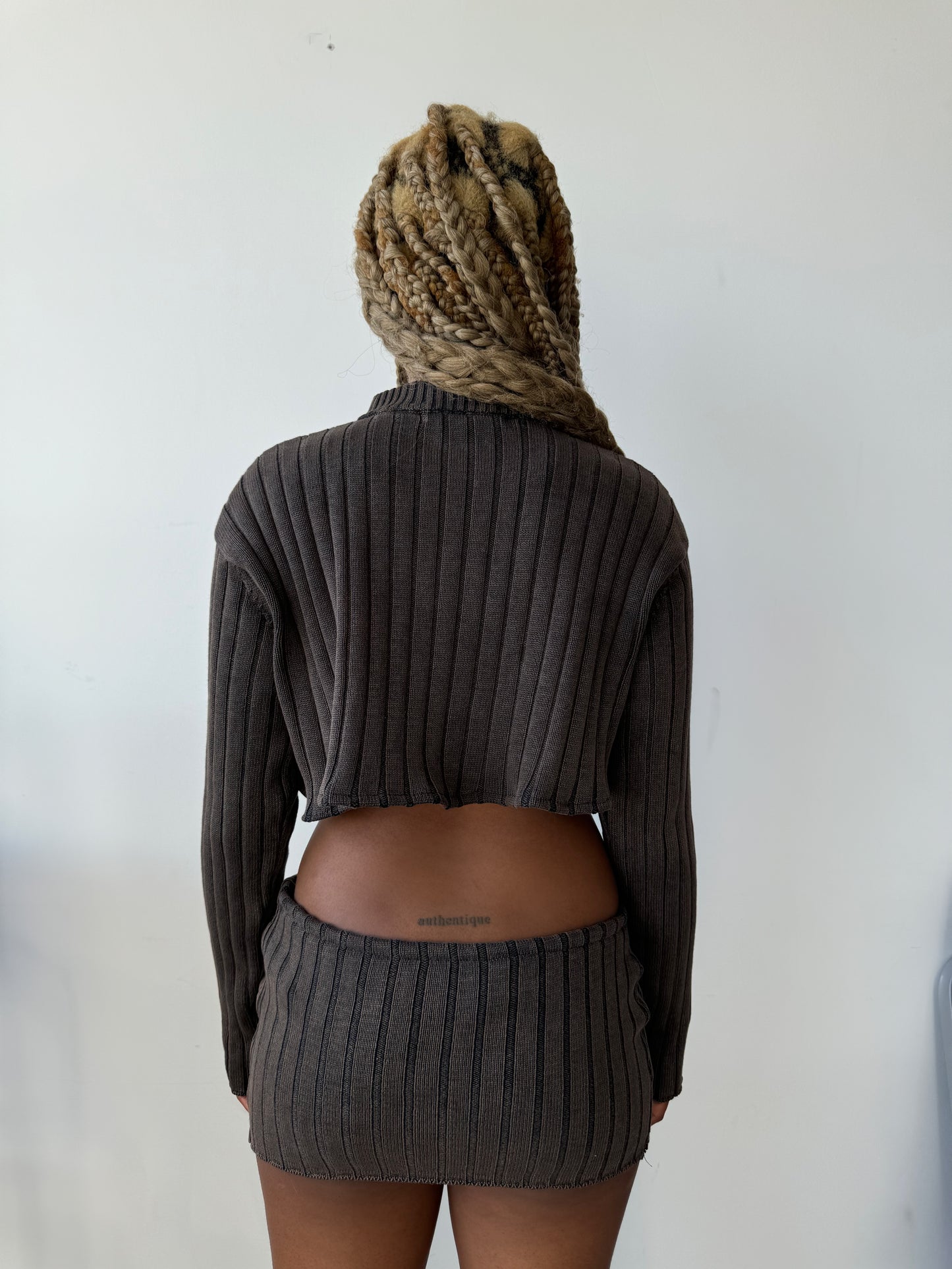 Reworked Hoodie Set in Truffle