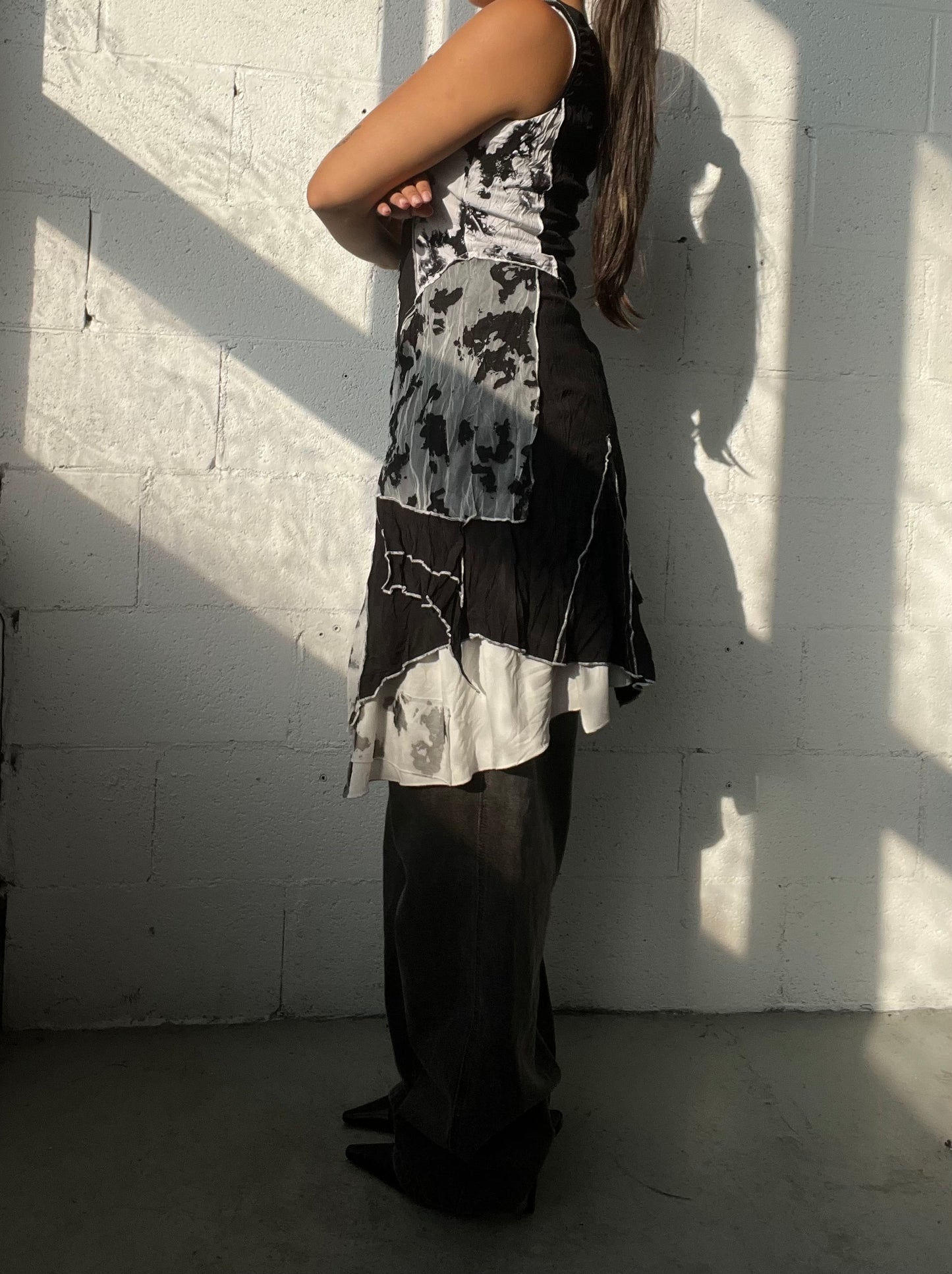 Asymmetric Mesh Dress