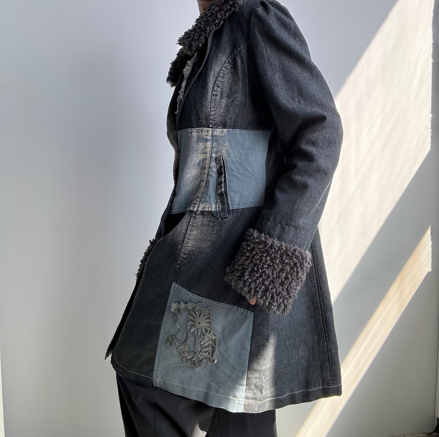 Faux Denim Primavera Jacket