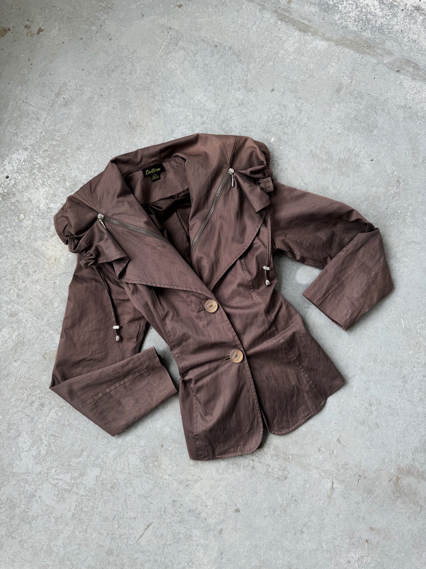 Zipper Trench Blazer