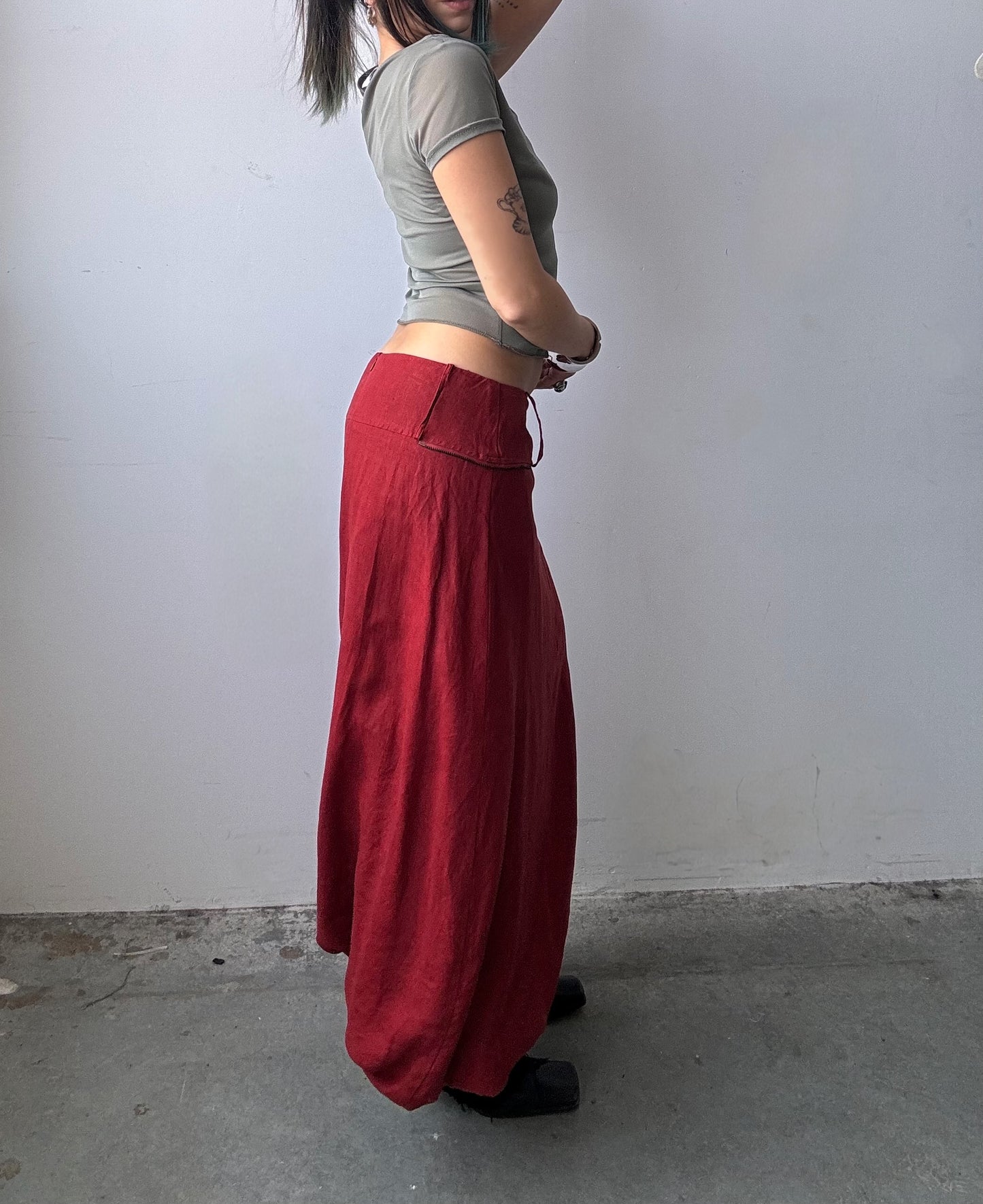 Sarah Pacini Linen Bubble Skirt