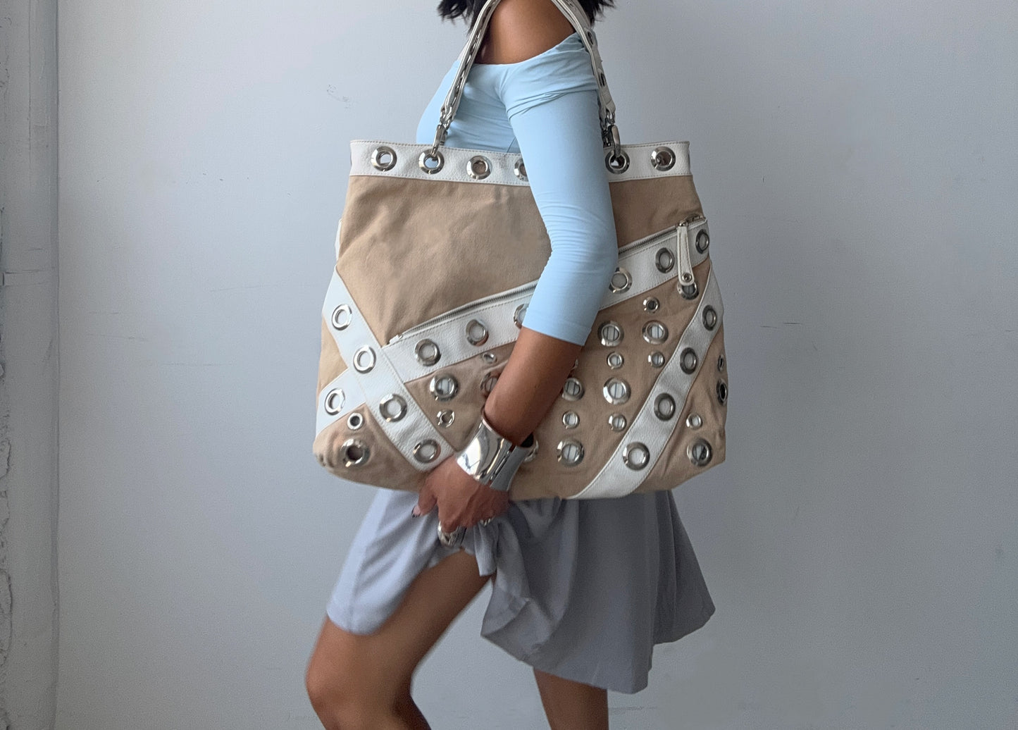 Eyelet Purse