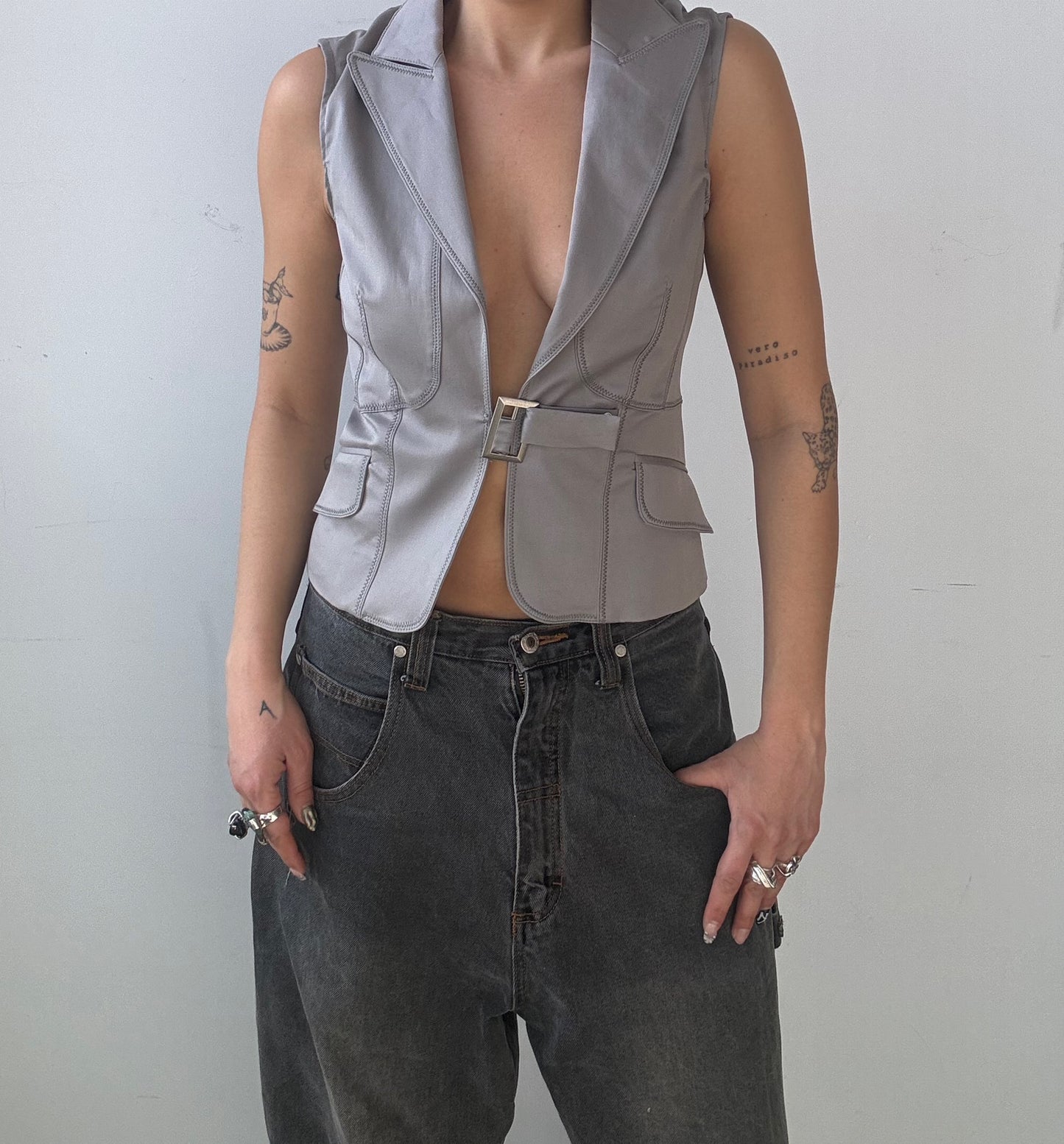 Upcycled Buckle Vest