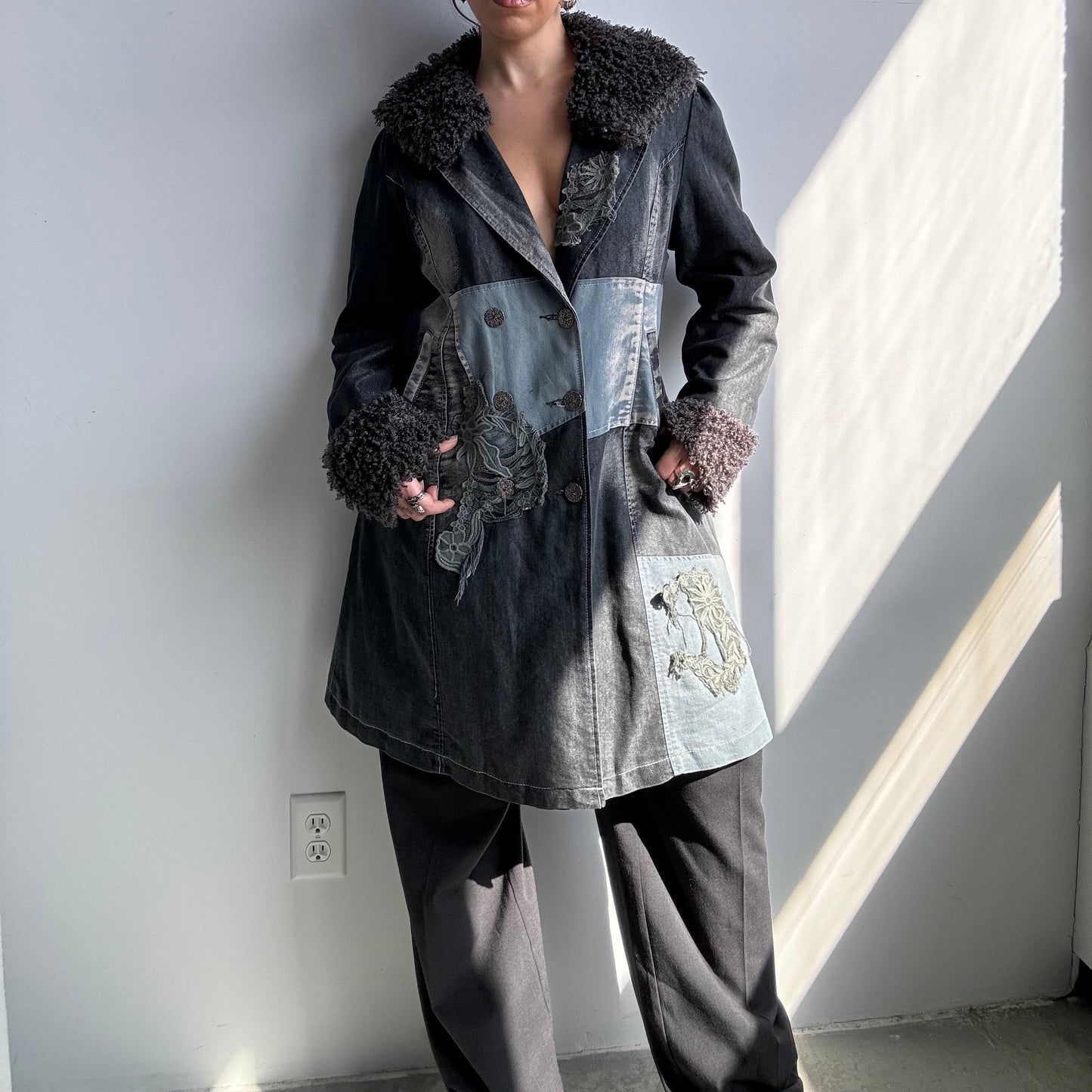 Faux Denim Primavera Jacket