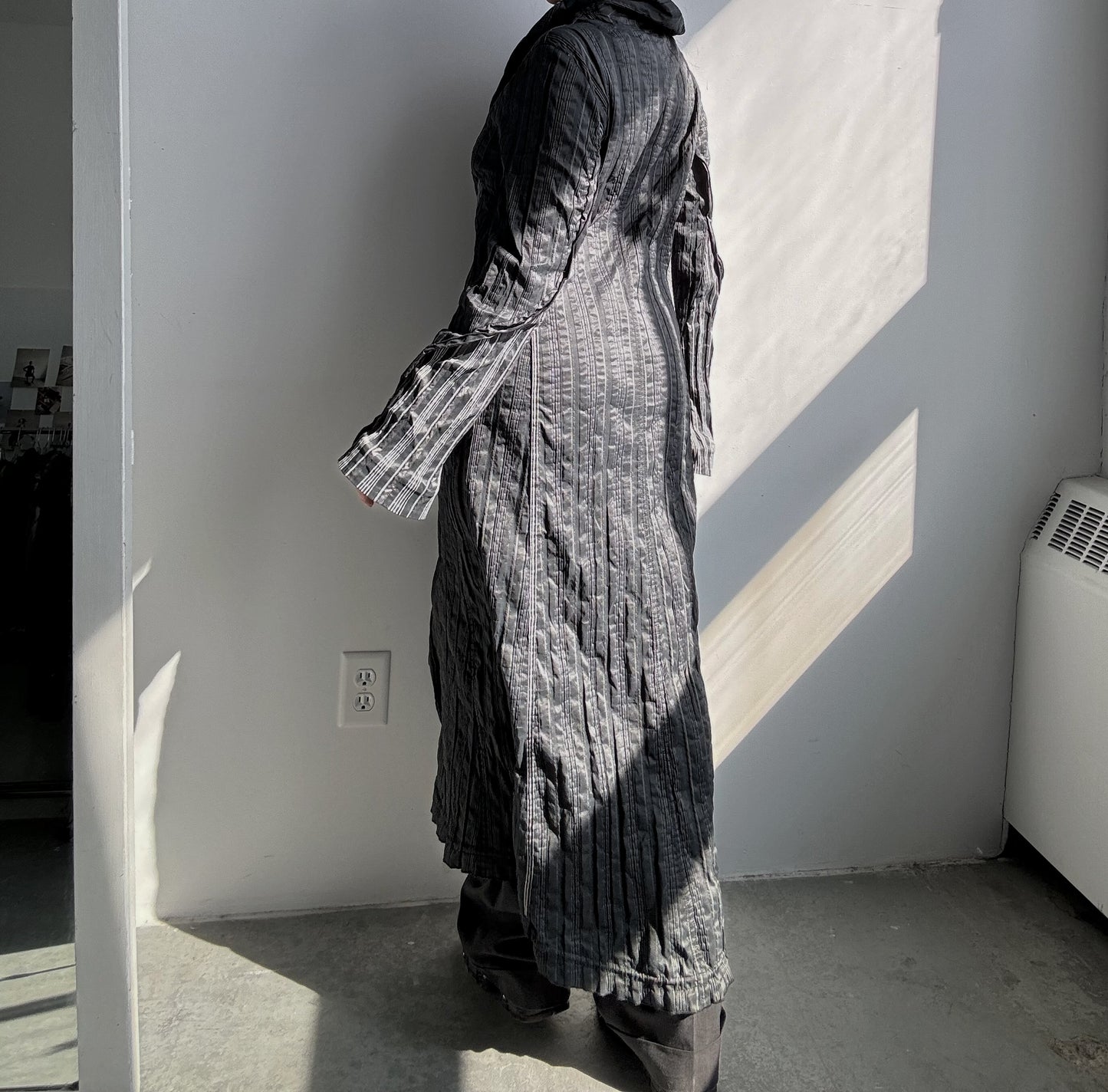 Double Zip Striped Jacket/Dress