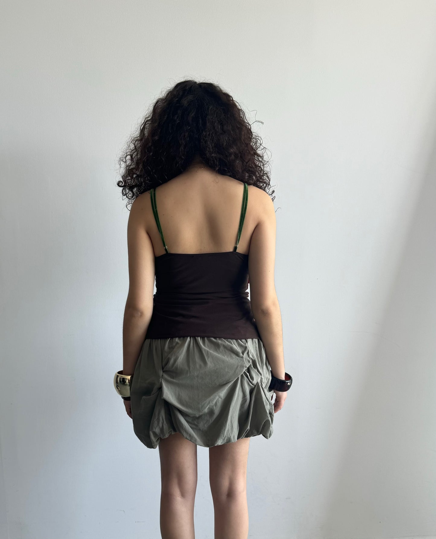 Verde Ruched Skirt