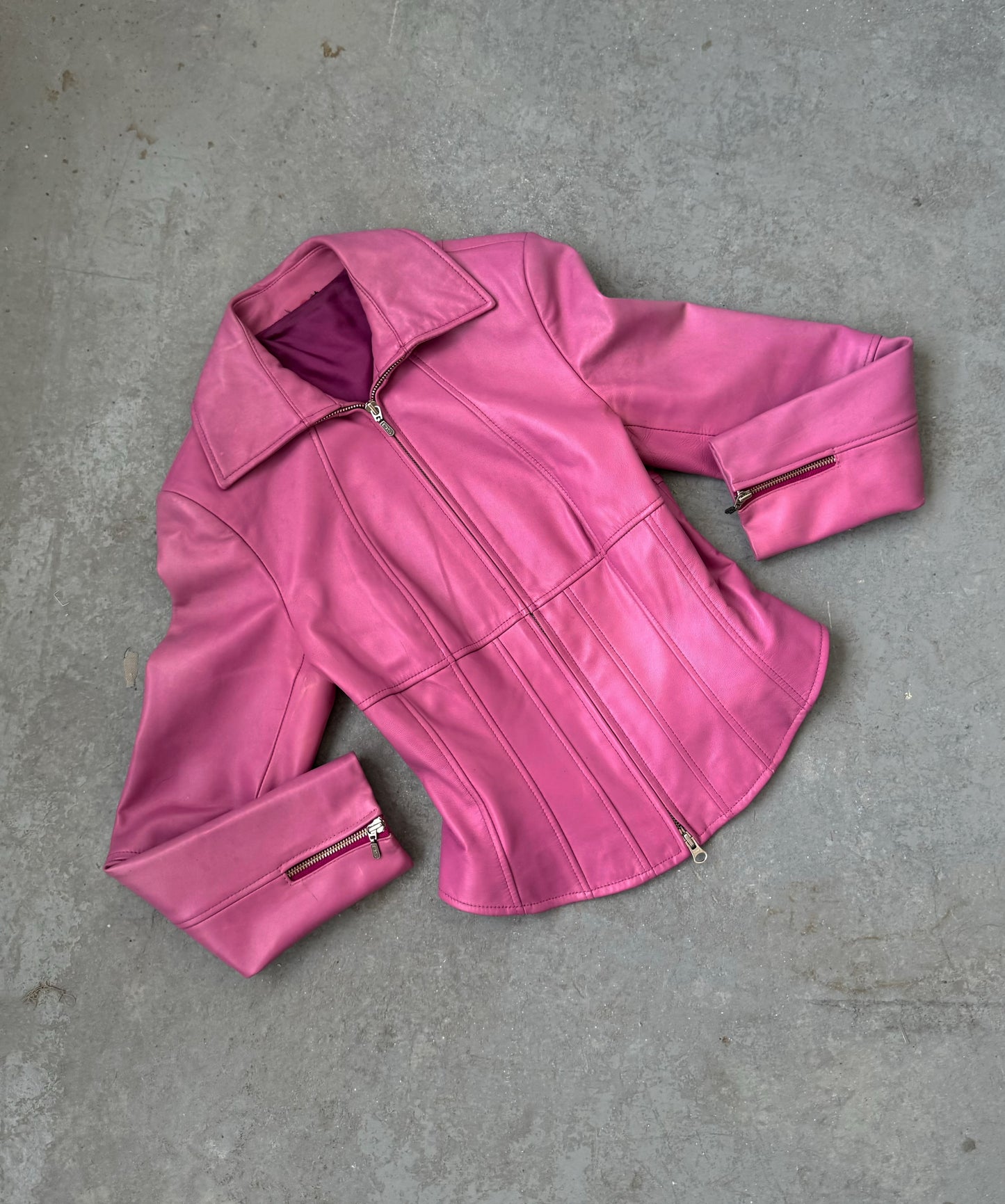 Sorbet Leather Corset Jacket