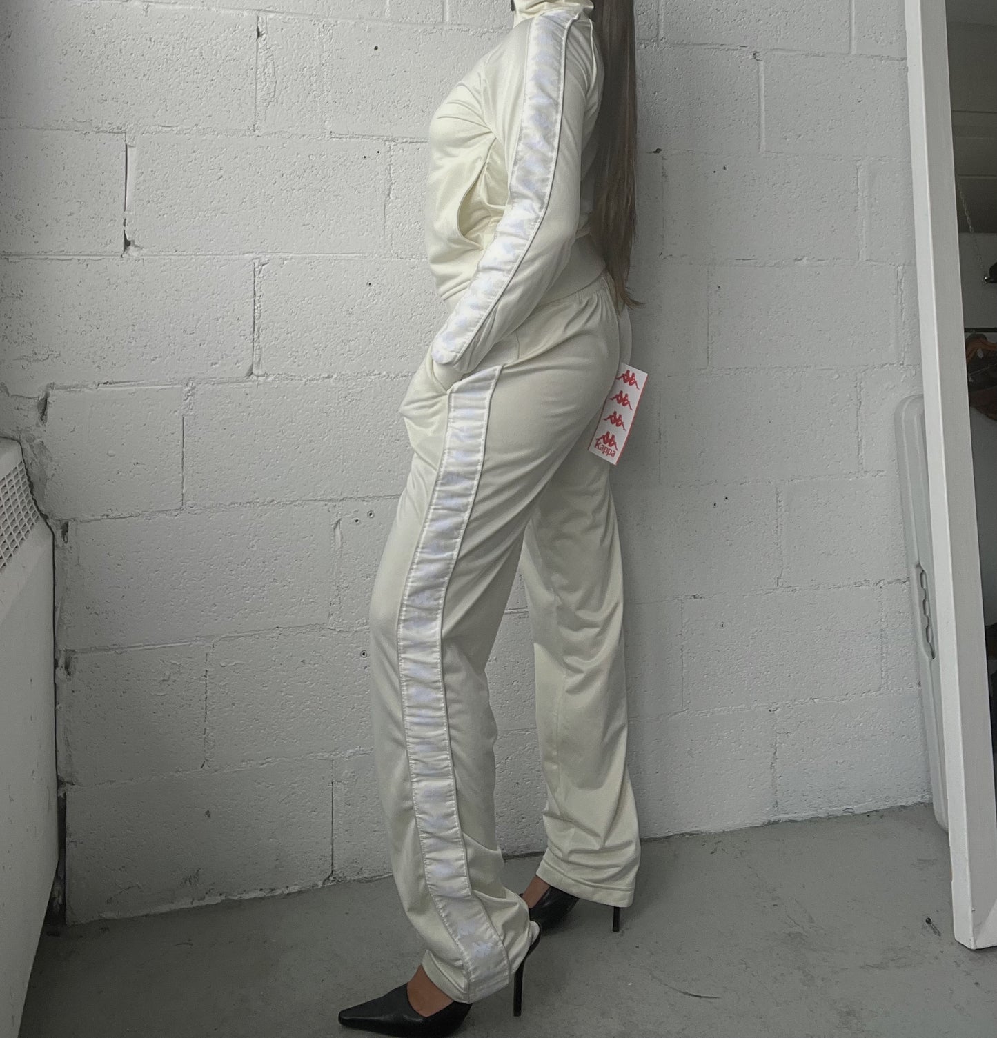 Cream Kappa Tracksuit
