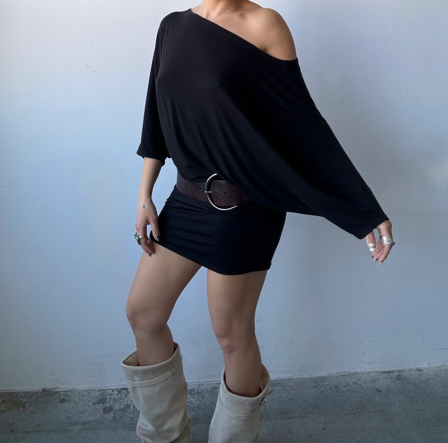 Bat Wing Mini Dress