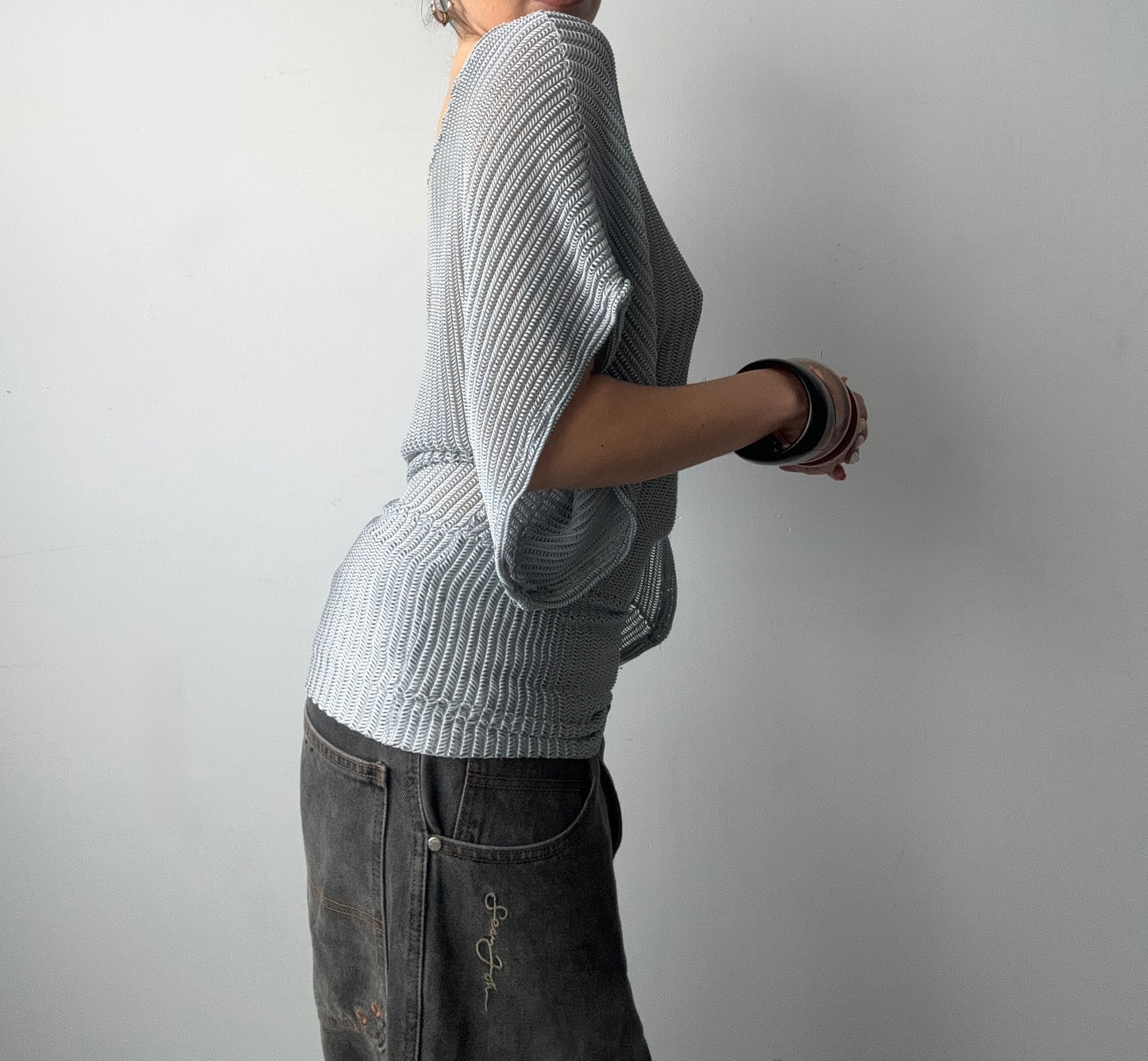 Textured Off Shoulder Blouse