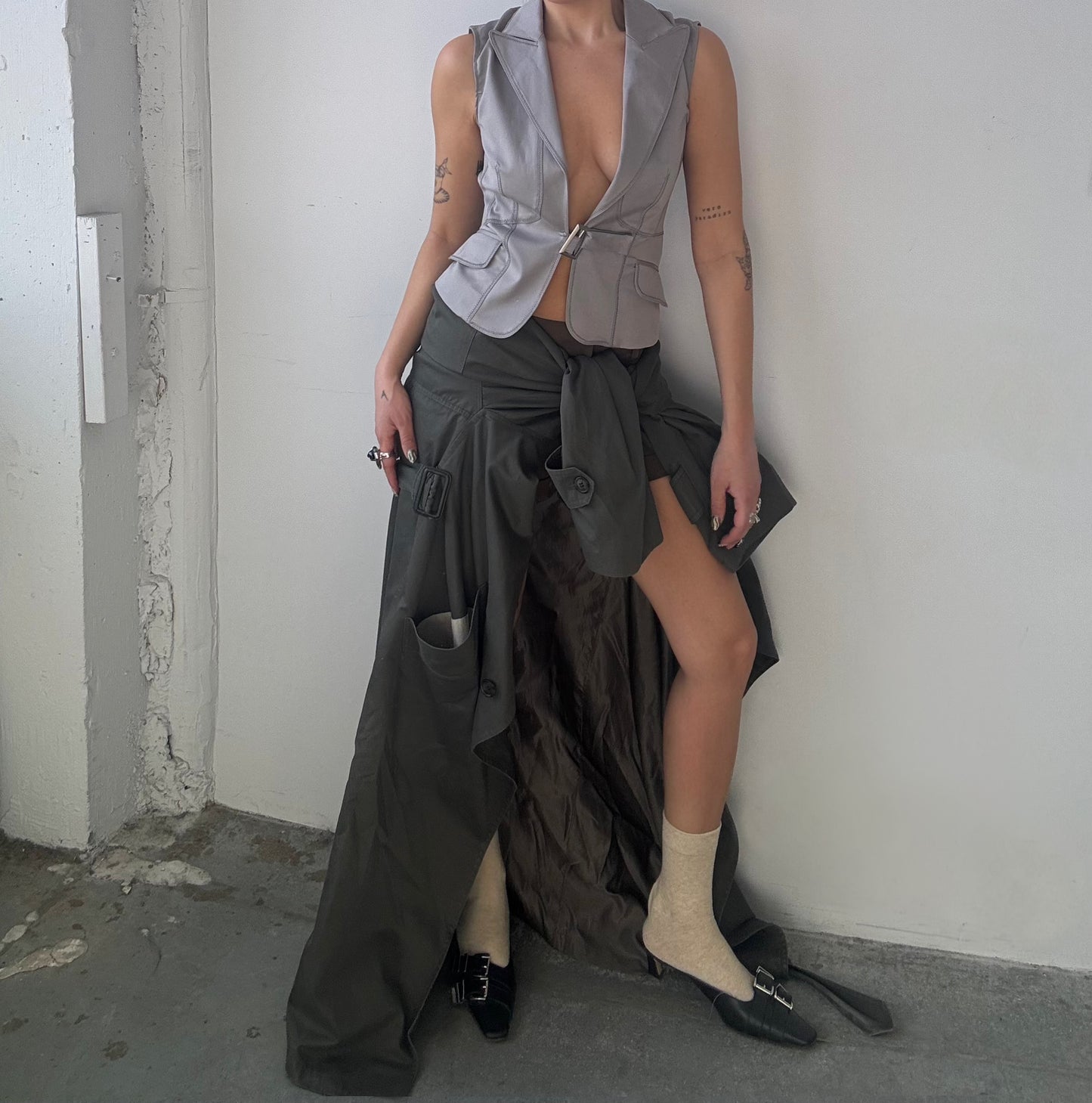 Upcycled Buckle Vest