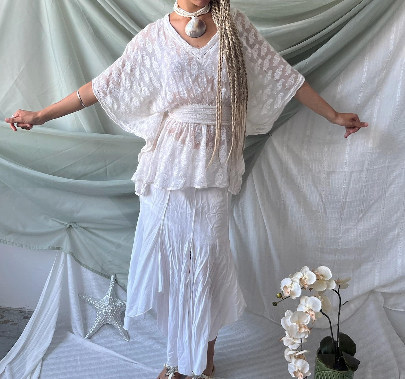 Boho Batwing Top