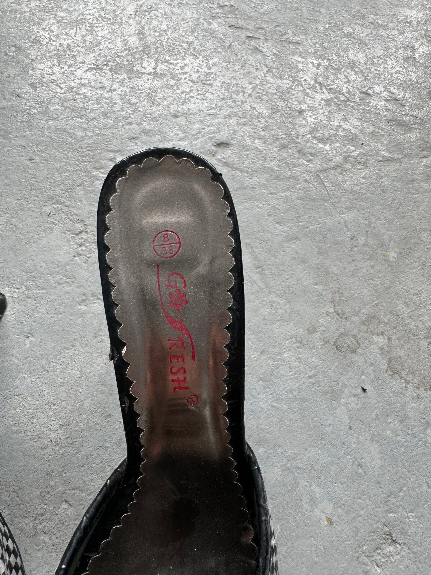 Vintage Open Toe Kitten Heels Size 7.5