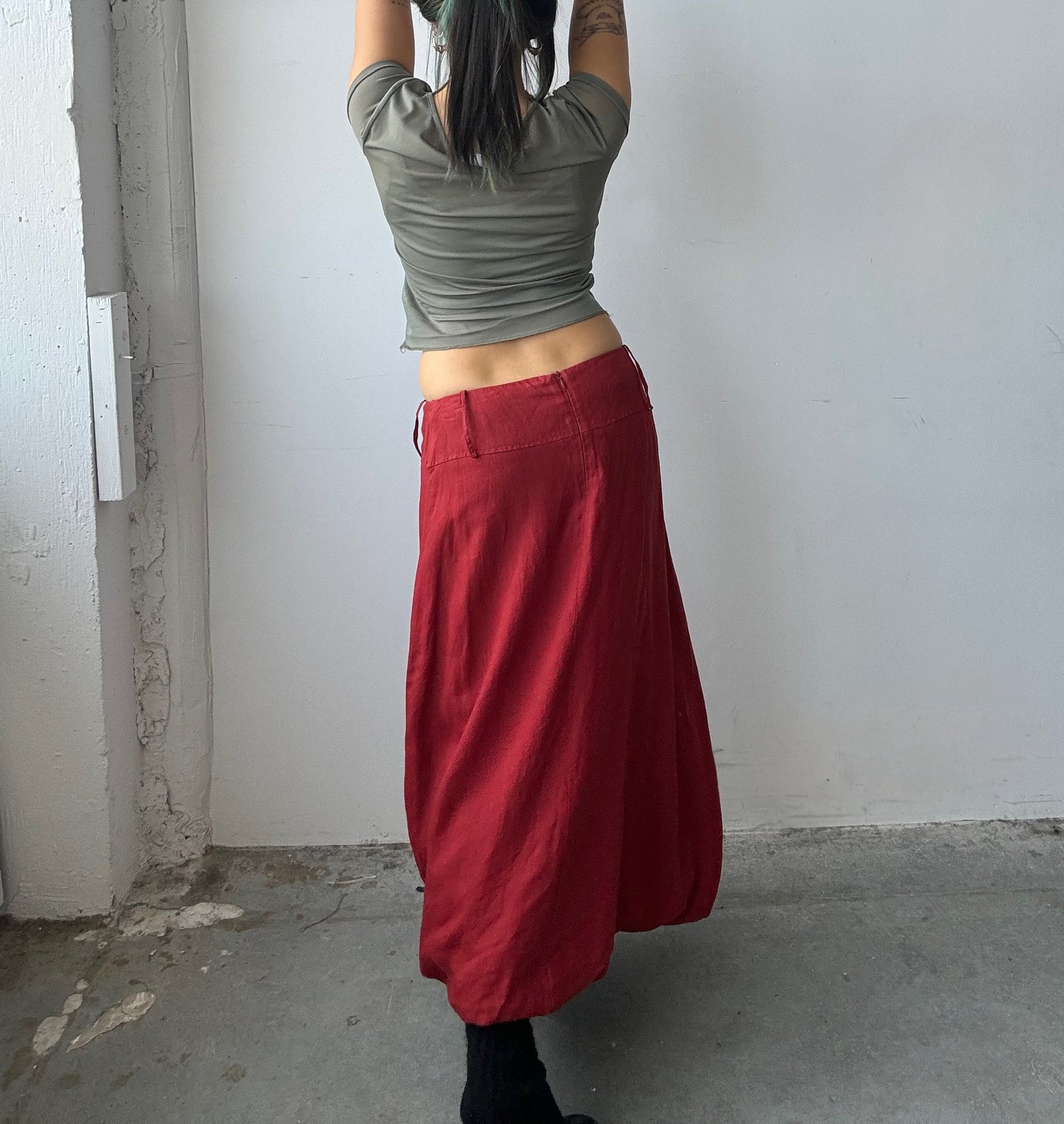 Sarah Pacini Linen Bubble Skirt