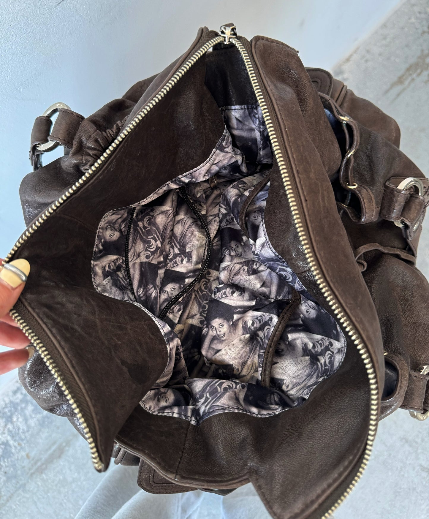 Chocolate Brown Leather Purse