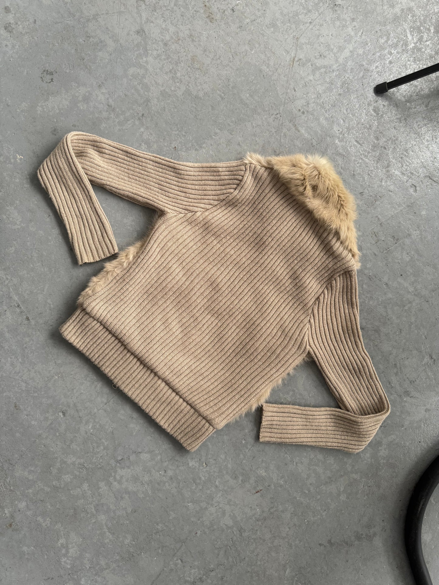 Rabbit Fur Double Zip