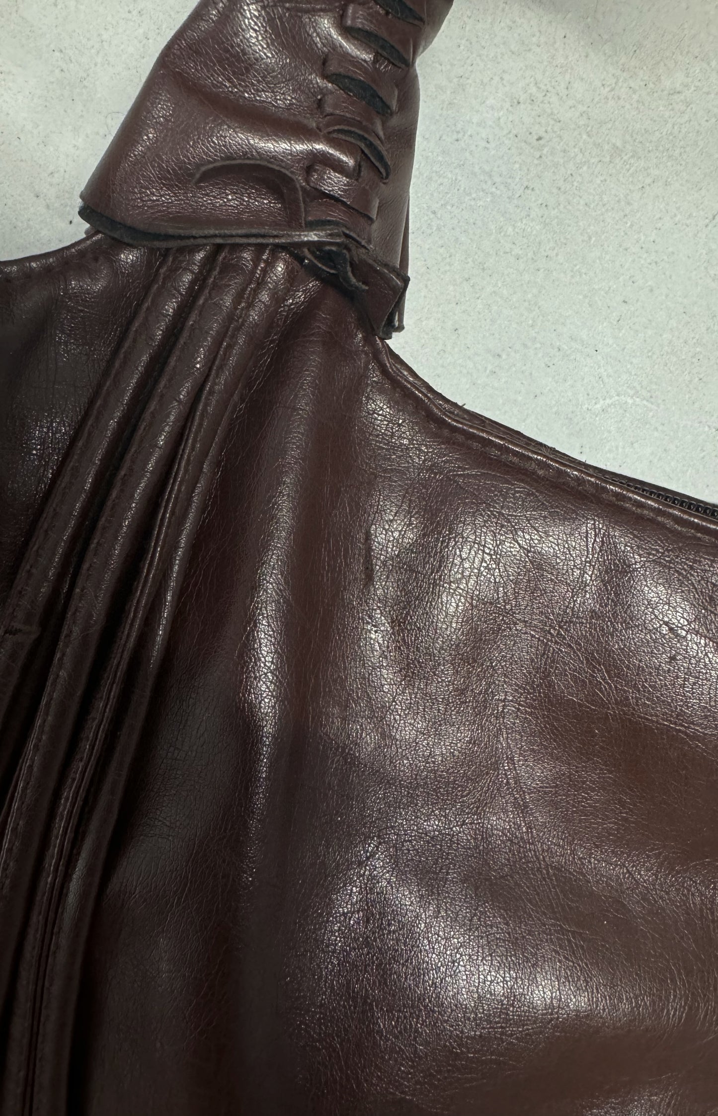 Faux Leather Fringe Purse