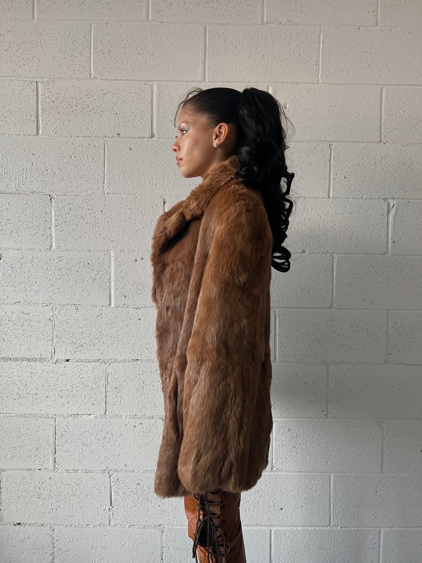 Vintage Fur Coat - Caramel