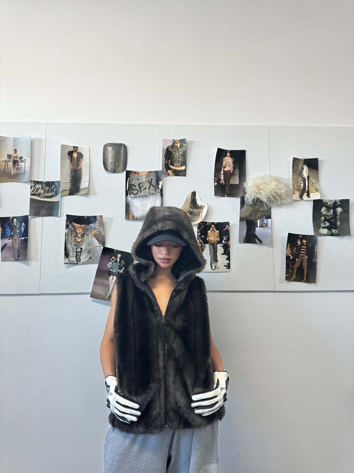 Faux Fur Hooded Vest