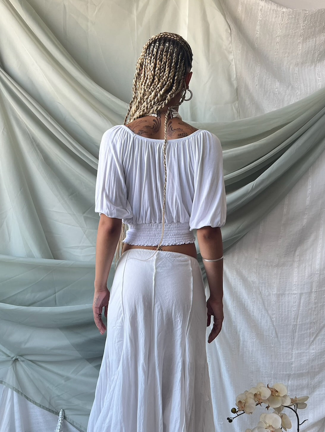 Bianca Ruffle Crop Top