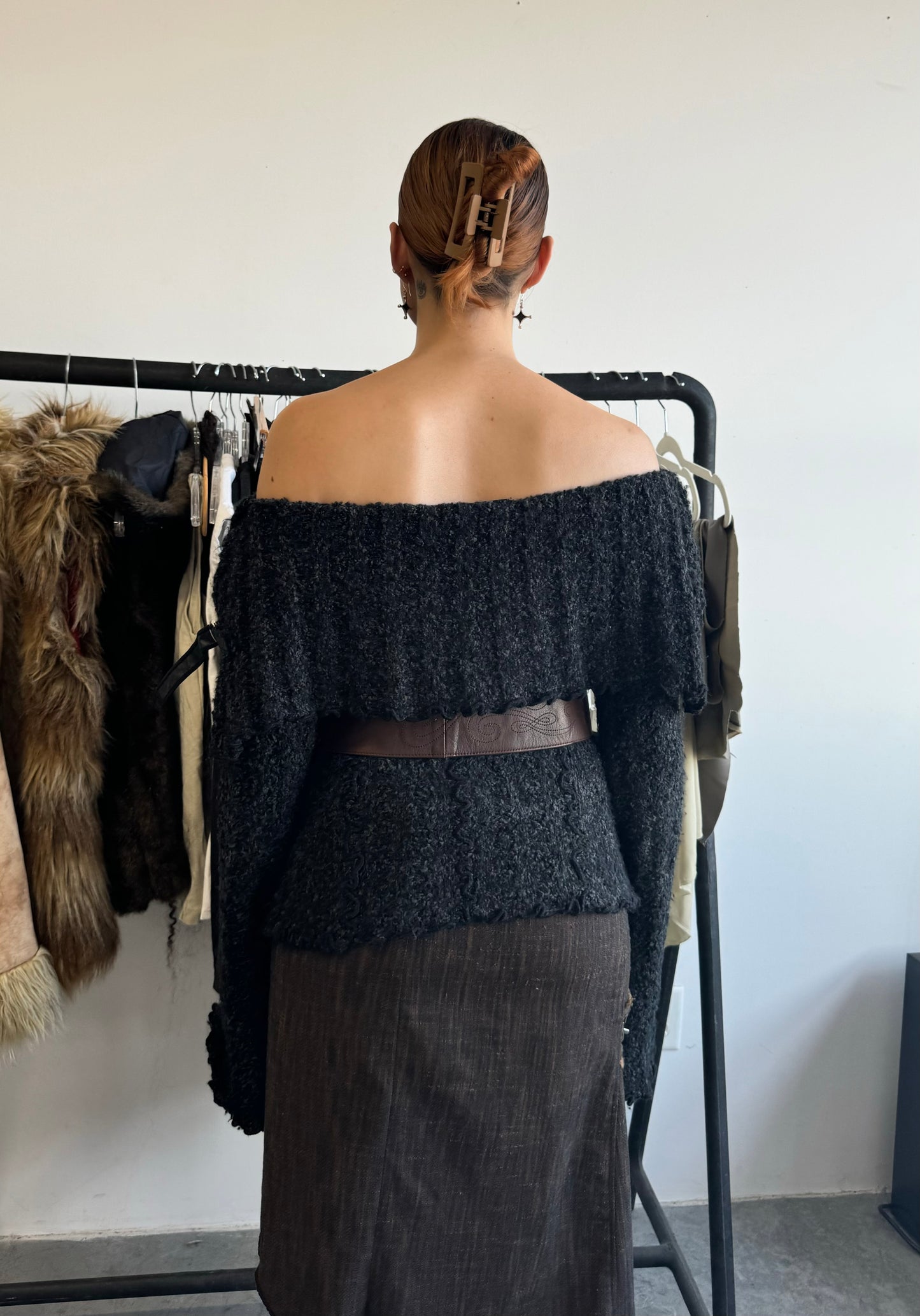 Off Shoulder Knit