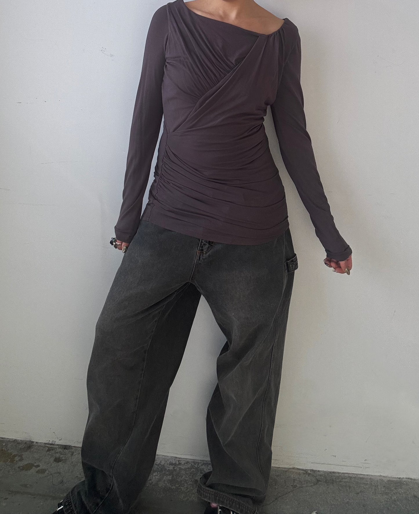Draped Long Sleeve
