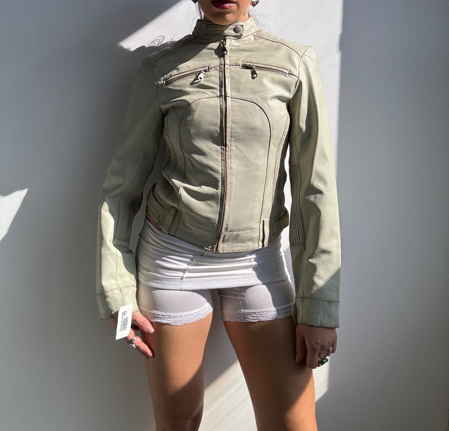 Deadstock Leather Moto Jacket XS