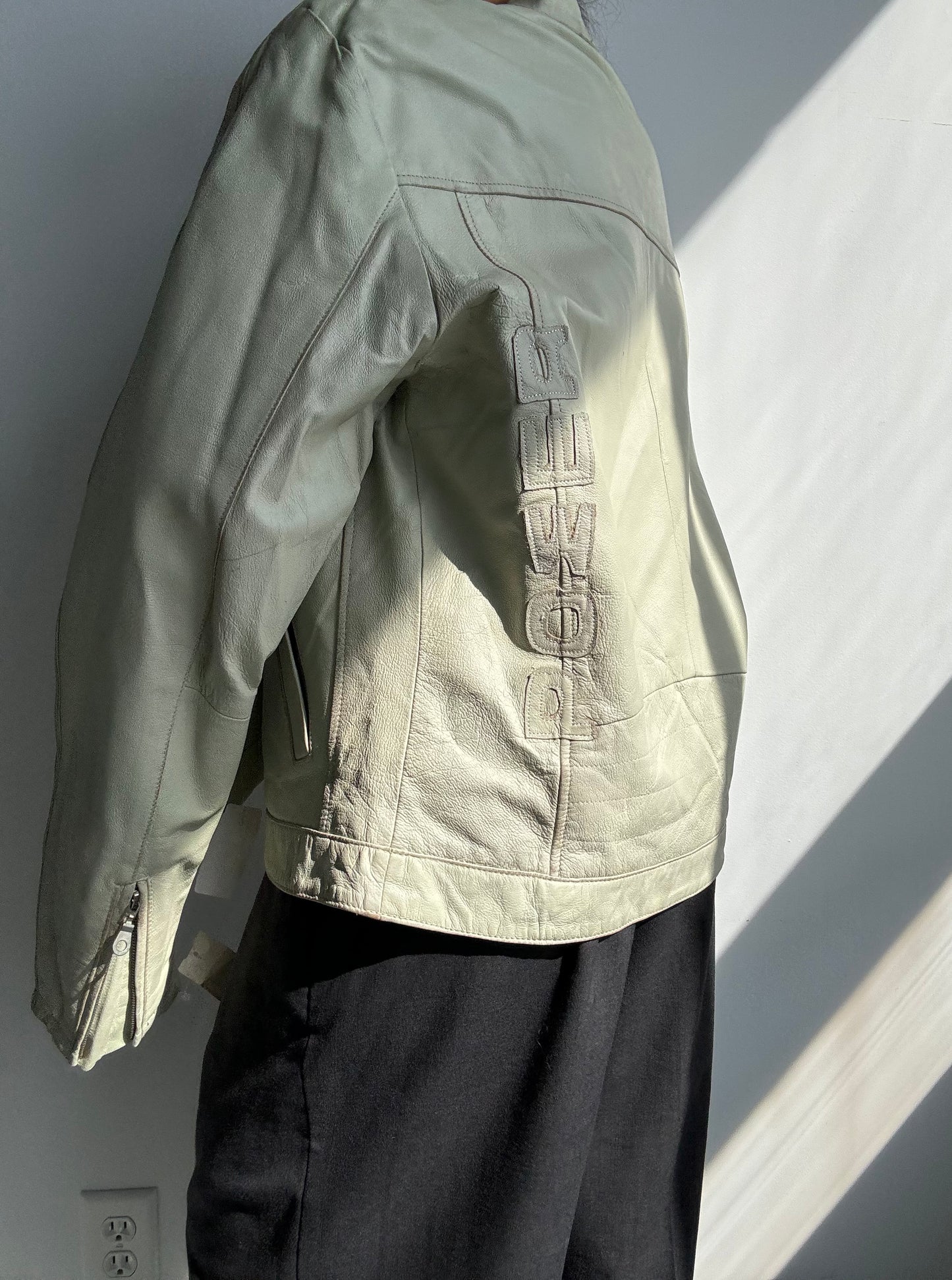 Deadstock “Power” Leather Jacket M/L