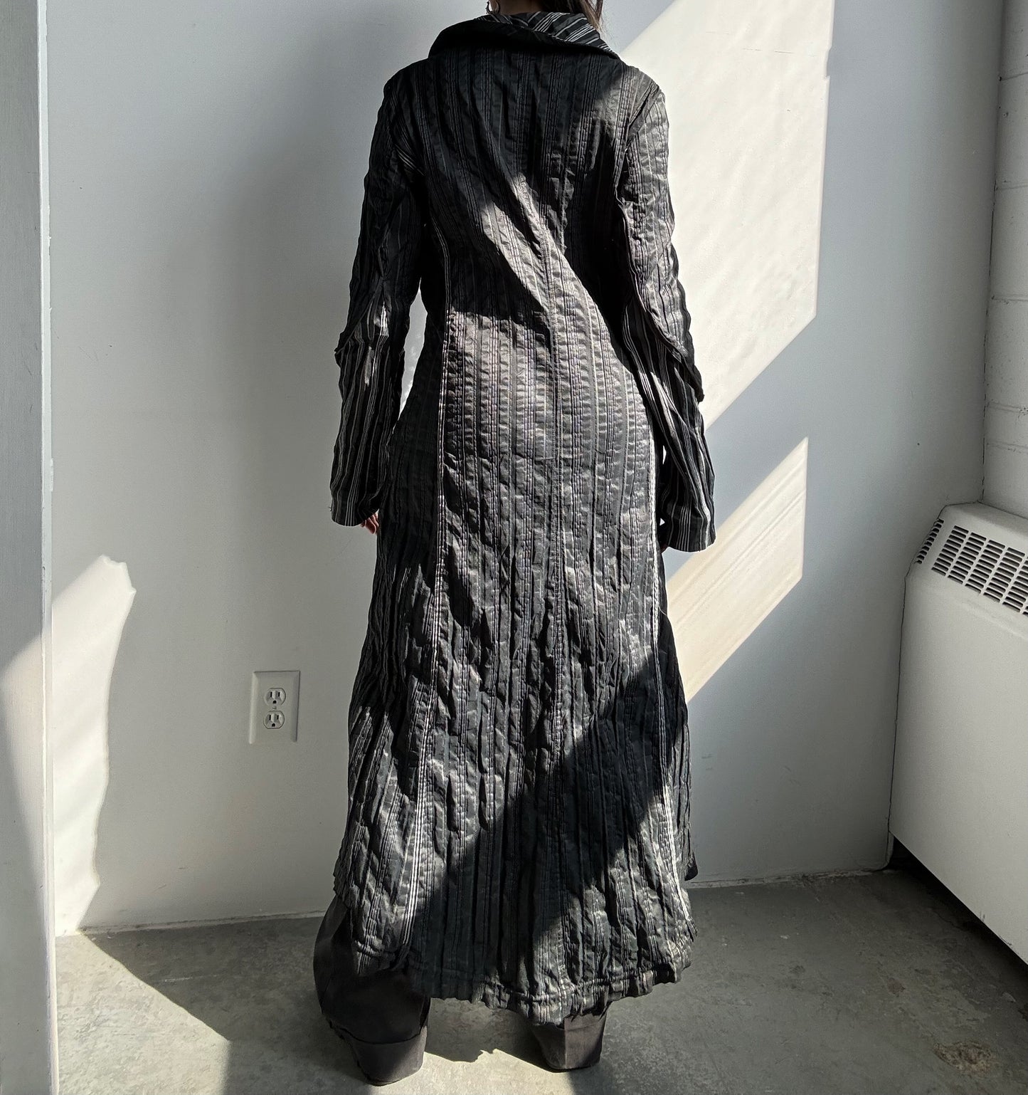 Double Zip Striped Jacket/Dress