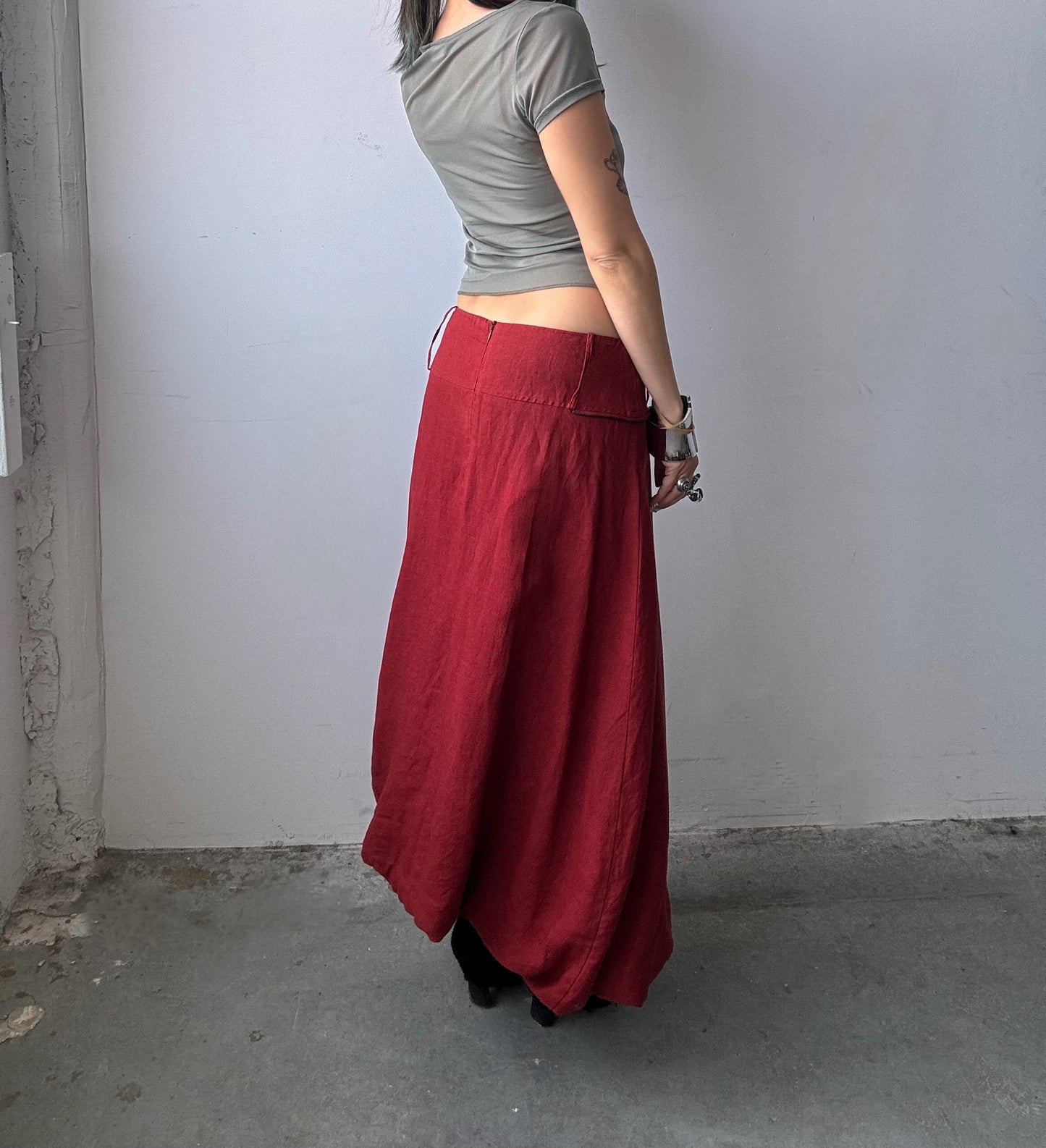 Sarah Pacini Linen Bubble Skirt