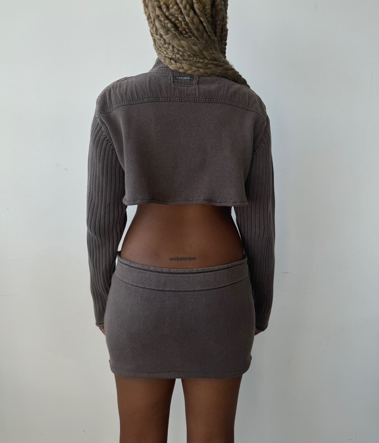 Reworked Hoodie Set in Stone