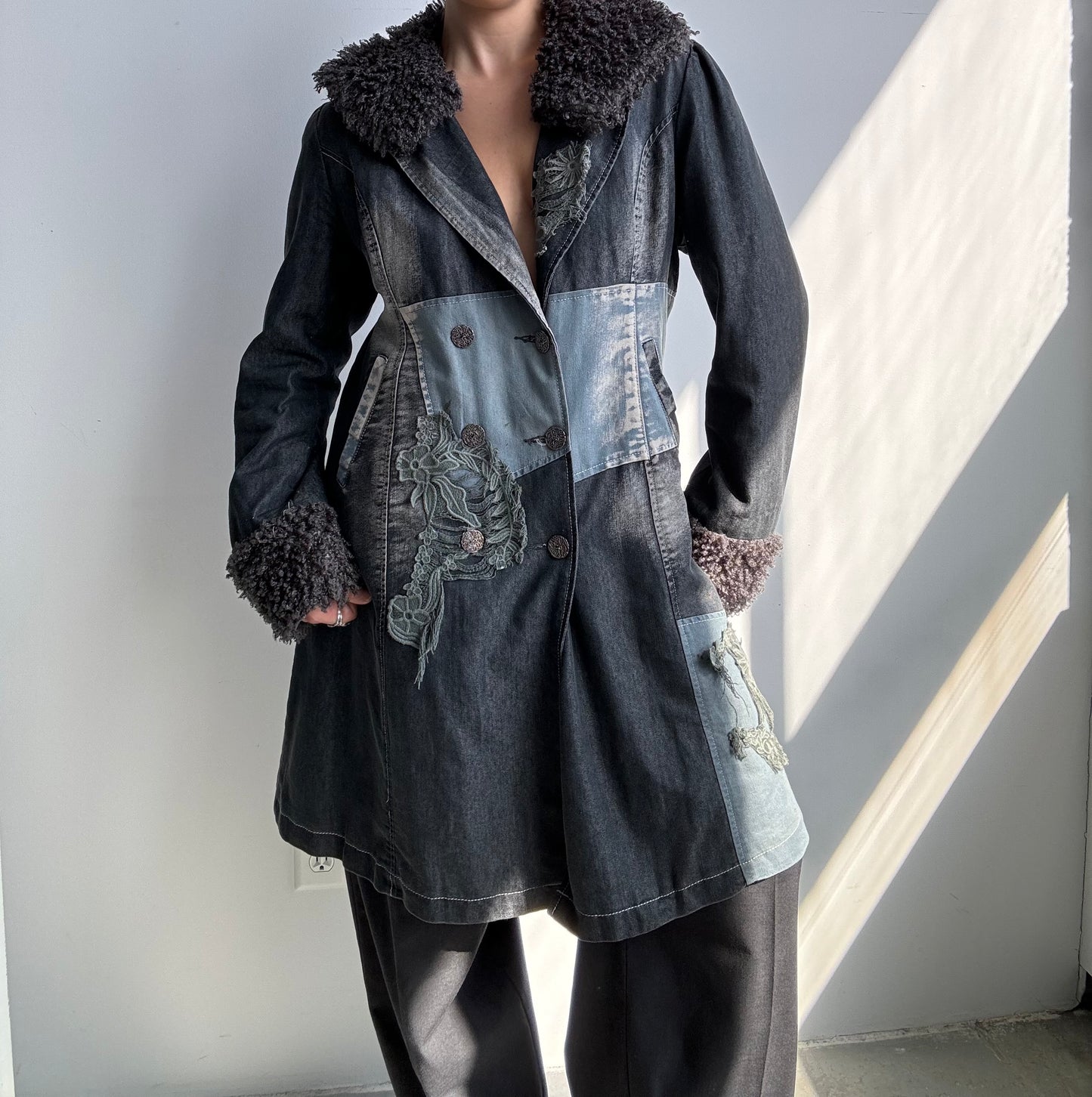 Faux Denim Primavera Jacket