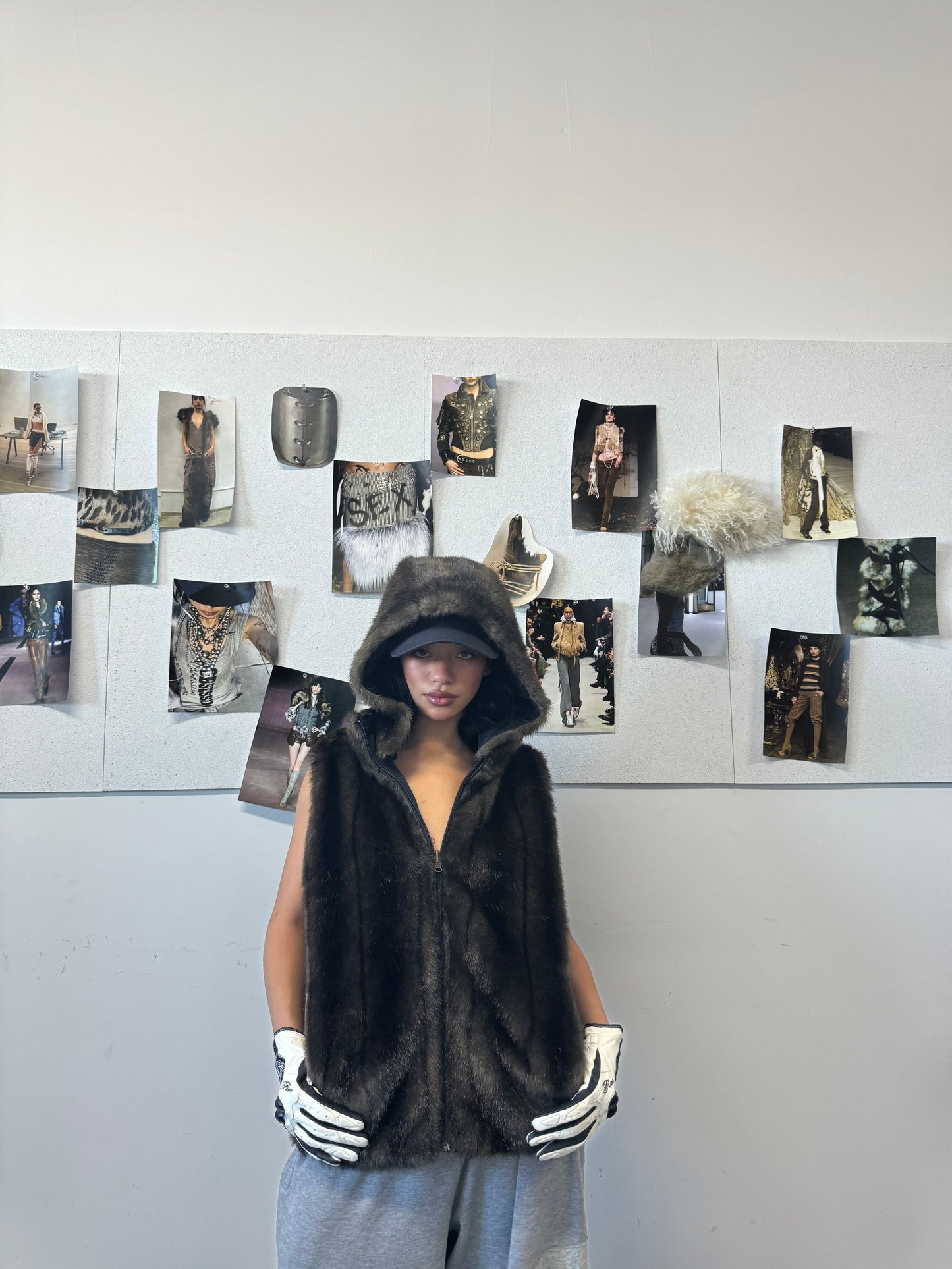 Faux Fur Hooded Vest