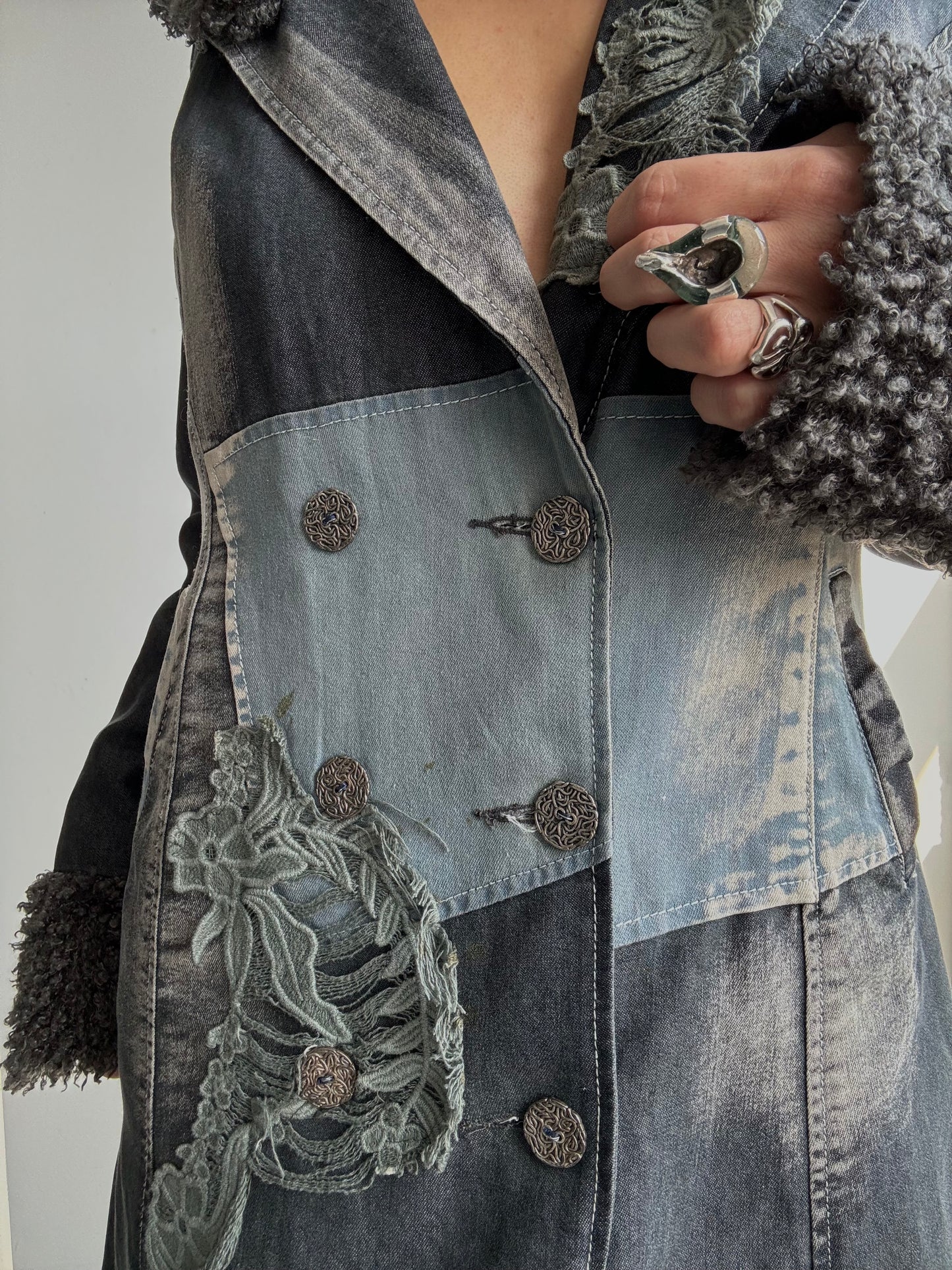 Faux Denim Primavera Jacket