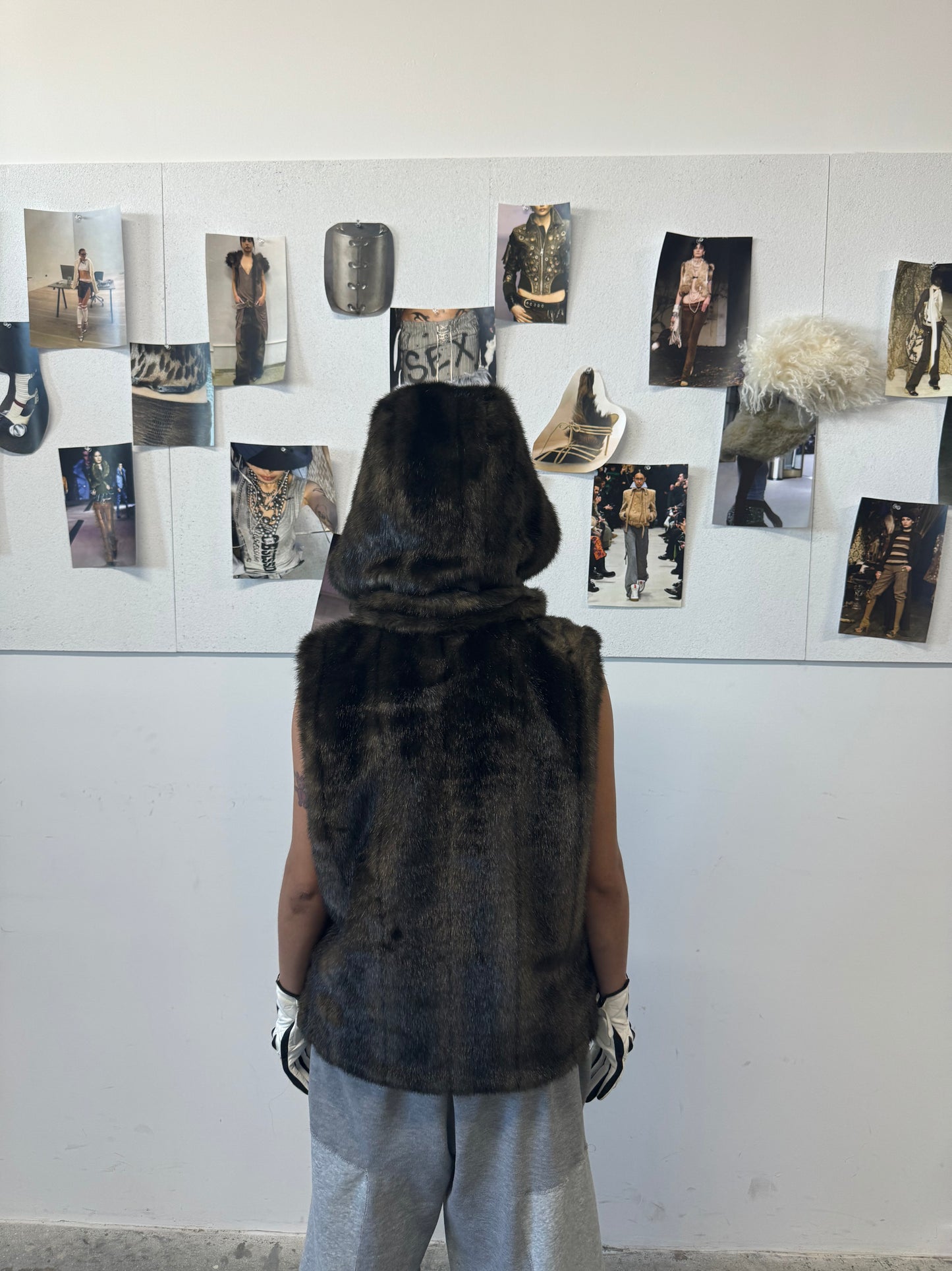Faux Fur Hooded Vest
