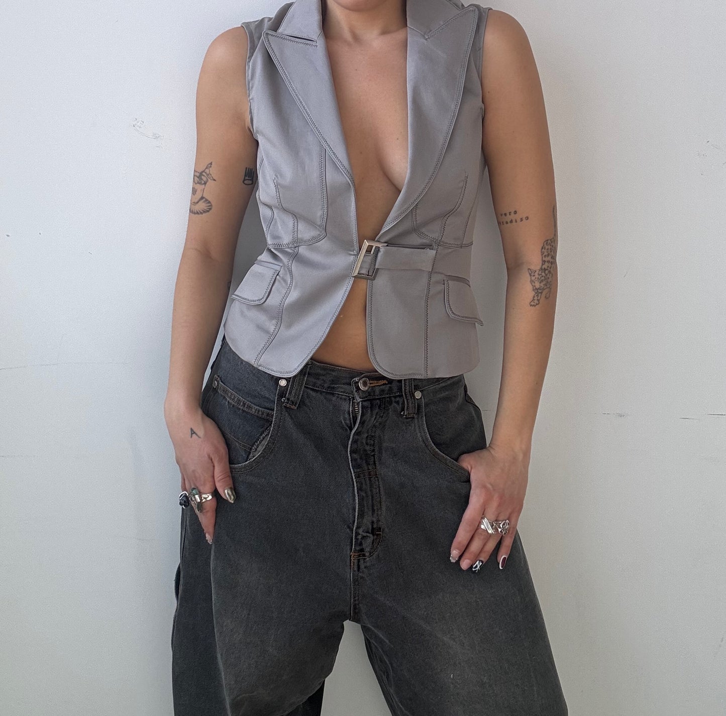 Upcycled Buckle Vest