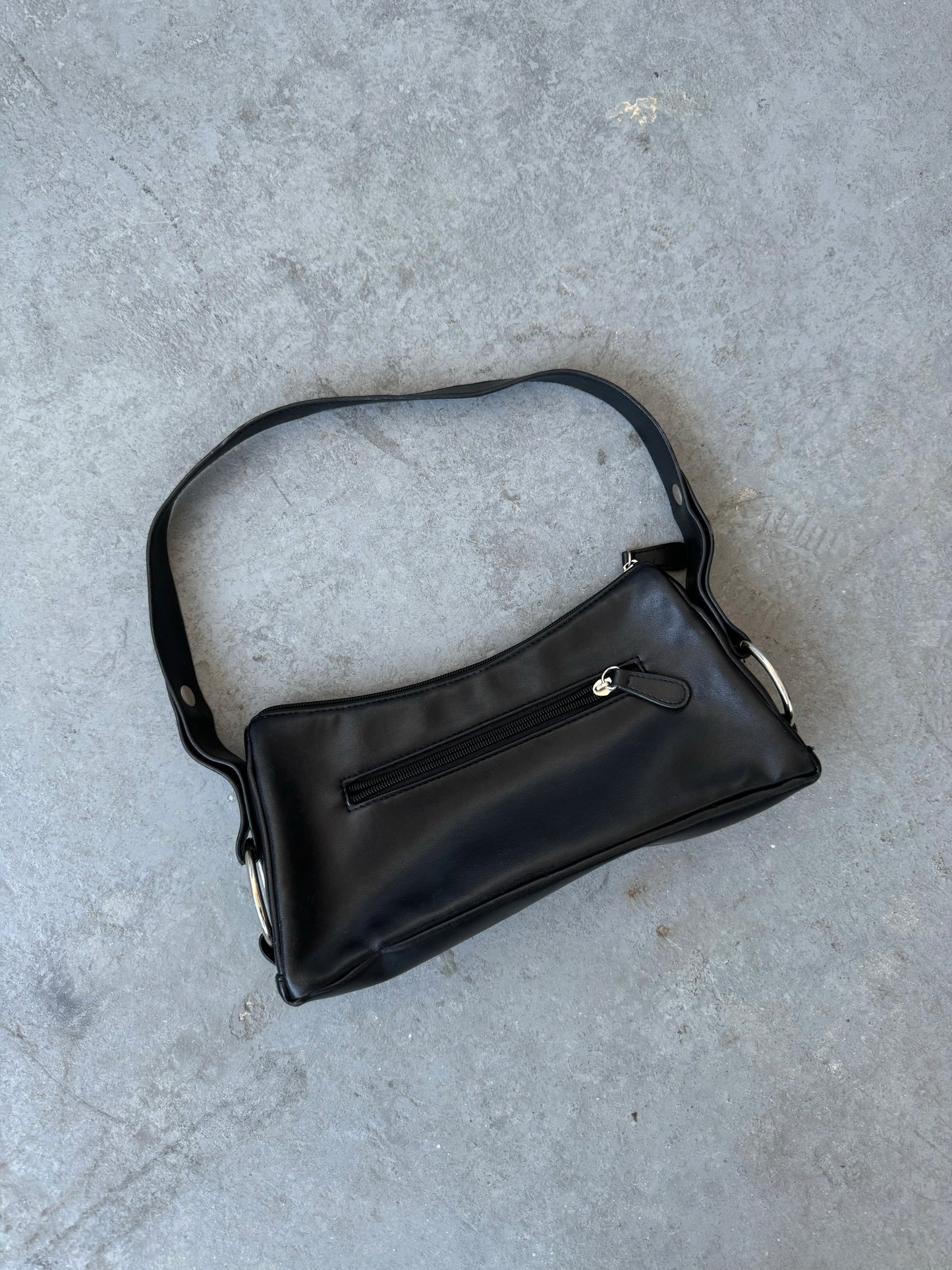 Faux Leather Eyelet Purse