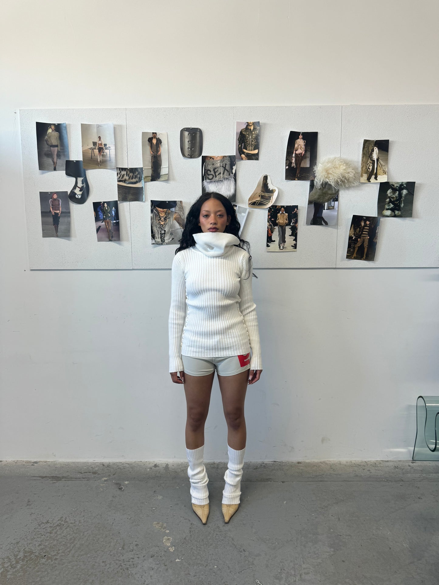 Lace Up Turtleneck